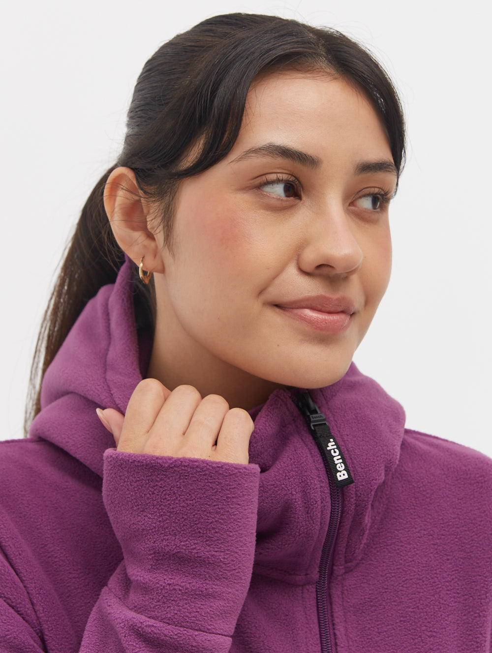 Ninja Microfleece Asymmetric Zip Up Hoodie - Soft Warm Winter Jacket for Men & Women - Perfect for Outdoor Activities, Hiking and Casual Wear