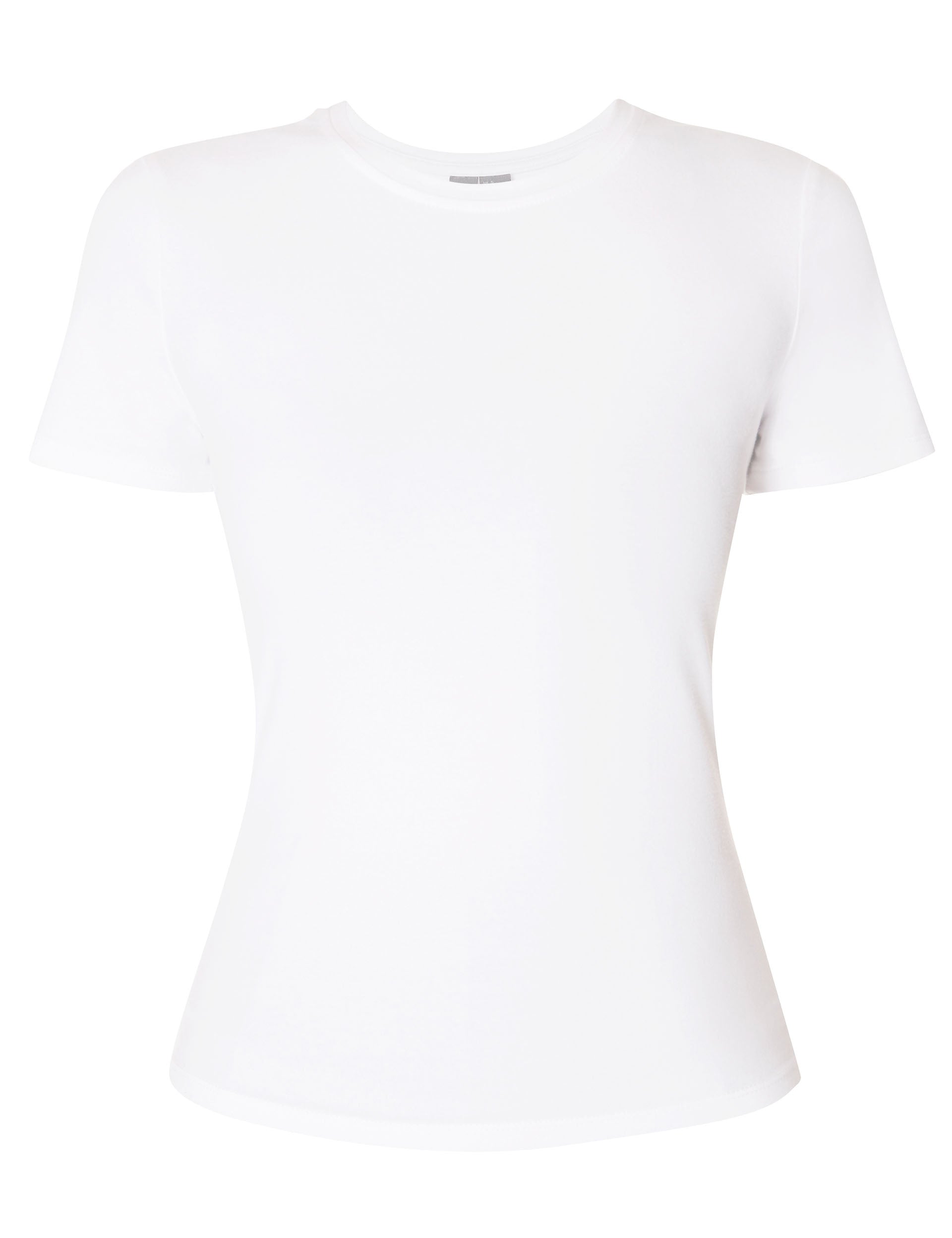Essential Sculpt Short Sleeve Top for Women - Breathable Workout Shirt, Slim Fit Yoga Tee in White | Perfect for Gym, Running & Casual Wear