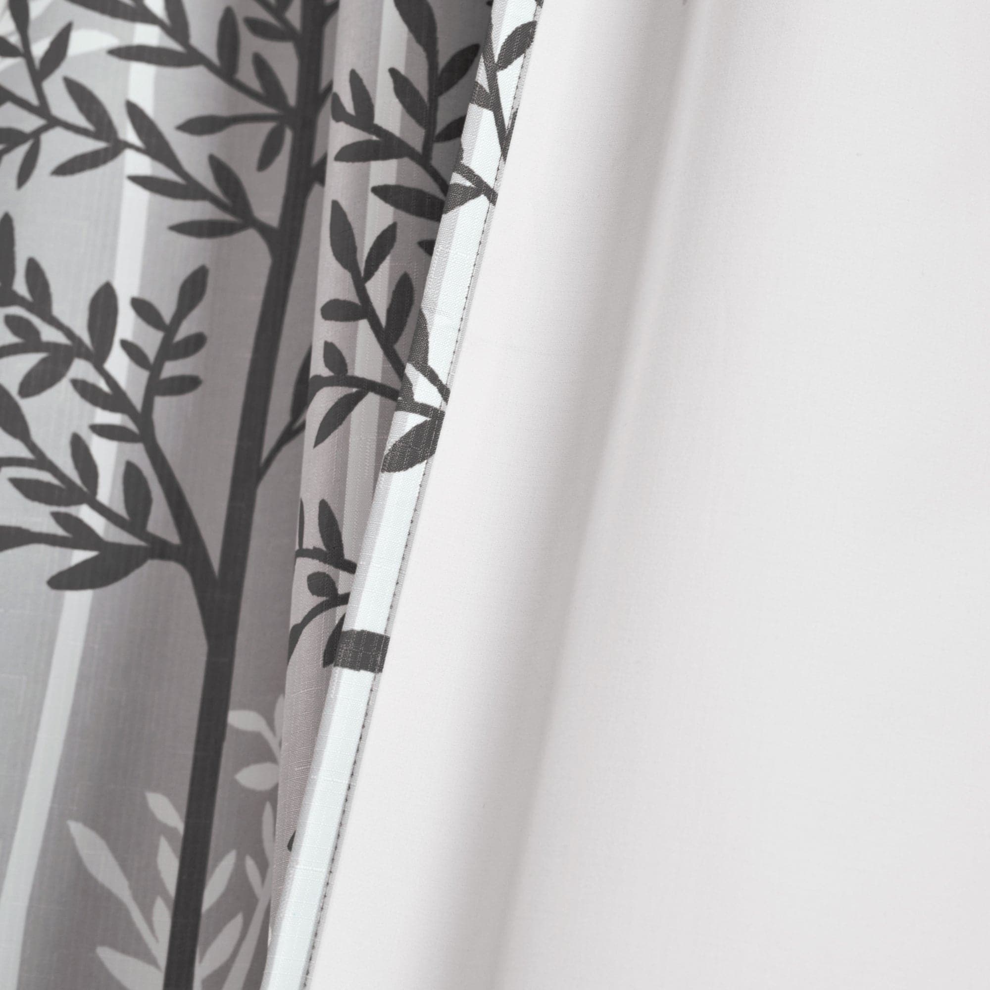 Blackout Curtain Panels with Rod Pocket - Thermal Insulated Linear Tree Design for Bedroom & Living Room - Noise Reducing & Energy Saving Window Treatments