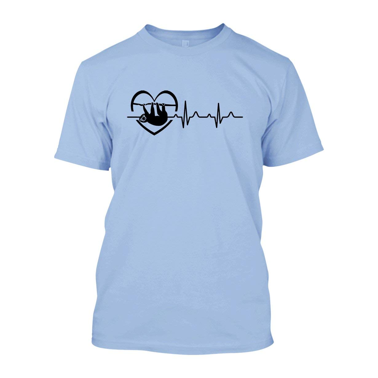 Sloth Heartbeat Graphic T-Shirt - Soft Cotton Unisex Tee for Casual Wear & Animal Lovers