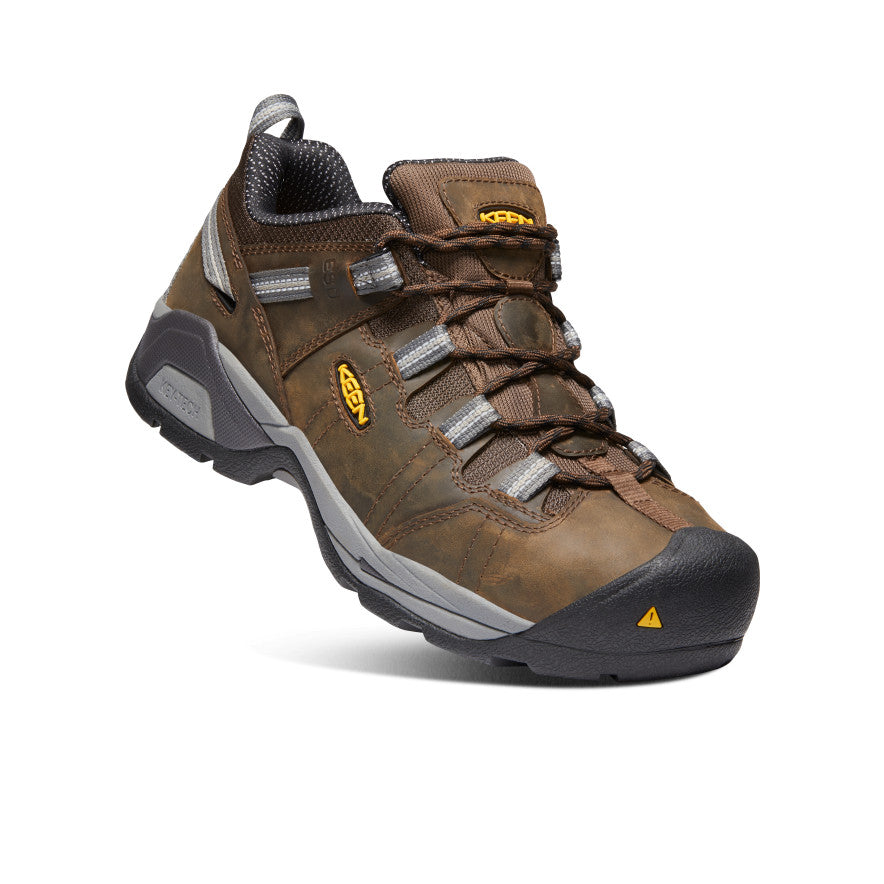 Men's Detroit XT ESD Steel Toe Work Boots - Cascade Brown/Gargoyle - Slip Resistant & Electrical Hazard Protection for Construction & Industrial Work