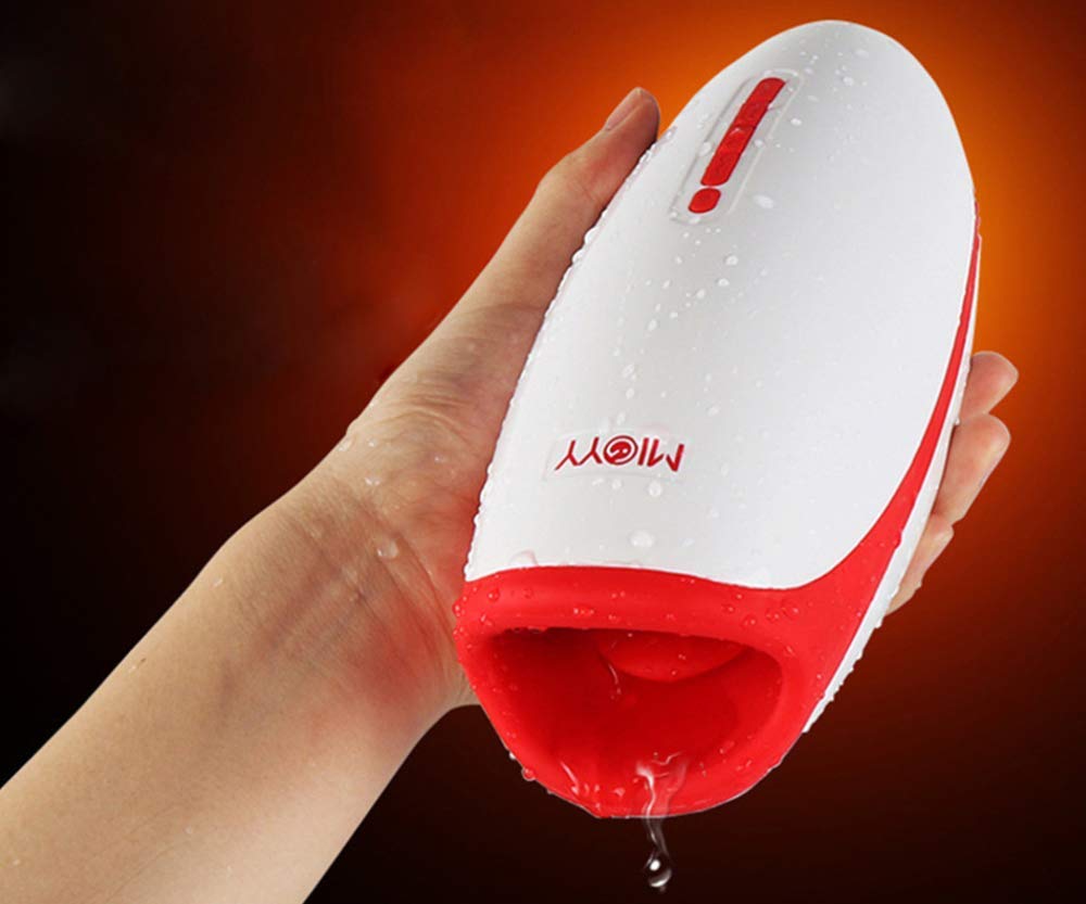Premium Intelligent Oral Tongue Licking Heating Deep Throat Male Sucker - Strong Suction Adult Toy for Couples & Solo Play - Enhance Intimacy & Pleasure in Bedroom & Private Moments