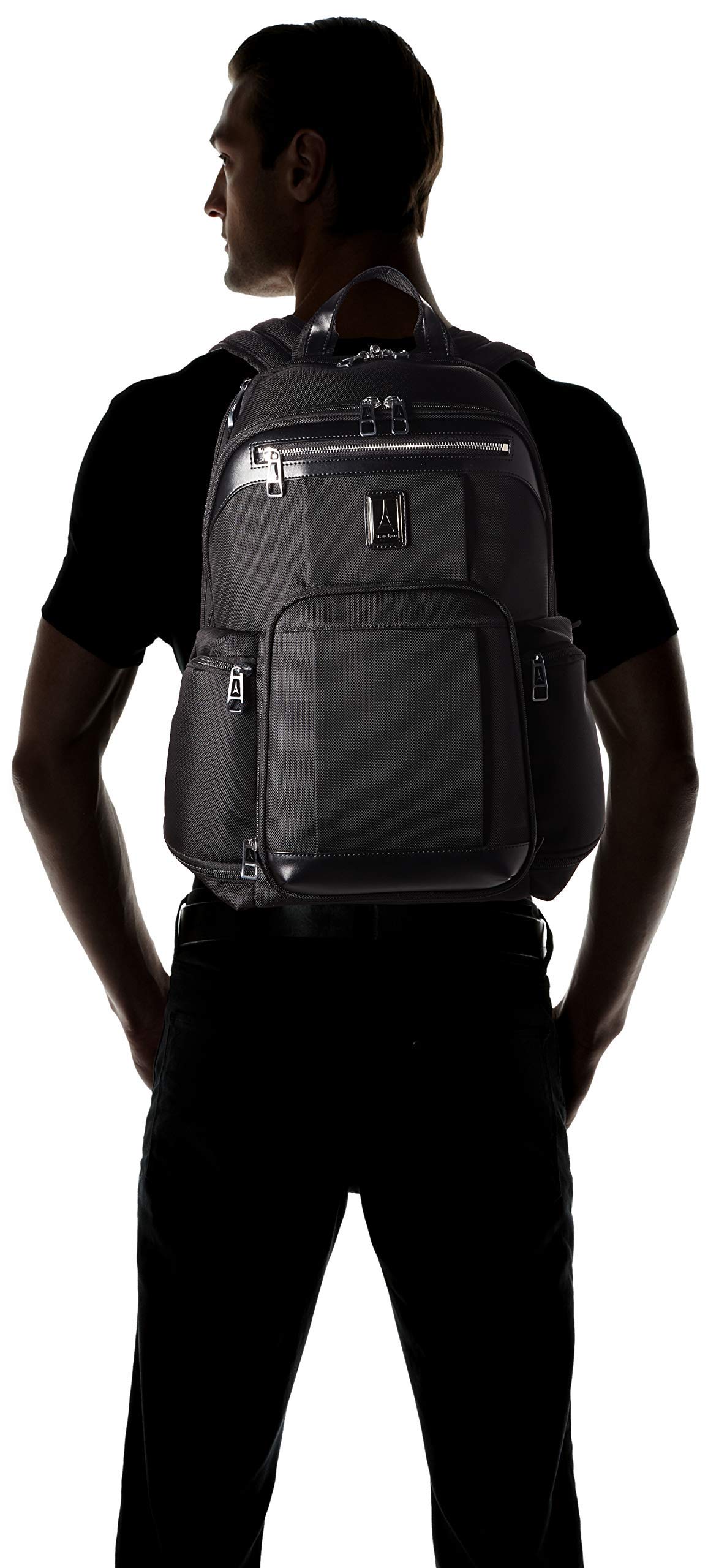 **Travelpro Platinum Elite Business Laptop Backpack for Men & Women – Fits 17.5 Inch Laptop – Durable & Stylish Work & Travel Backpack in Shadow Black – Perfect for Business Trips, Commuting & Office Use**