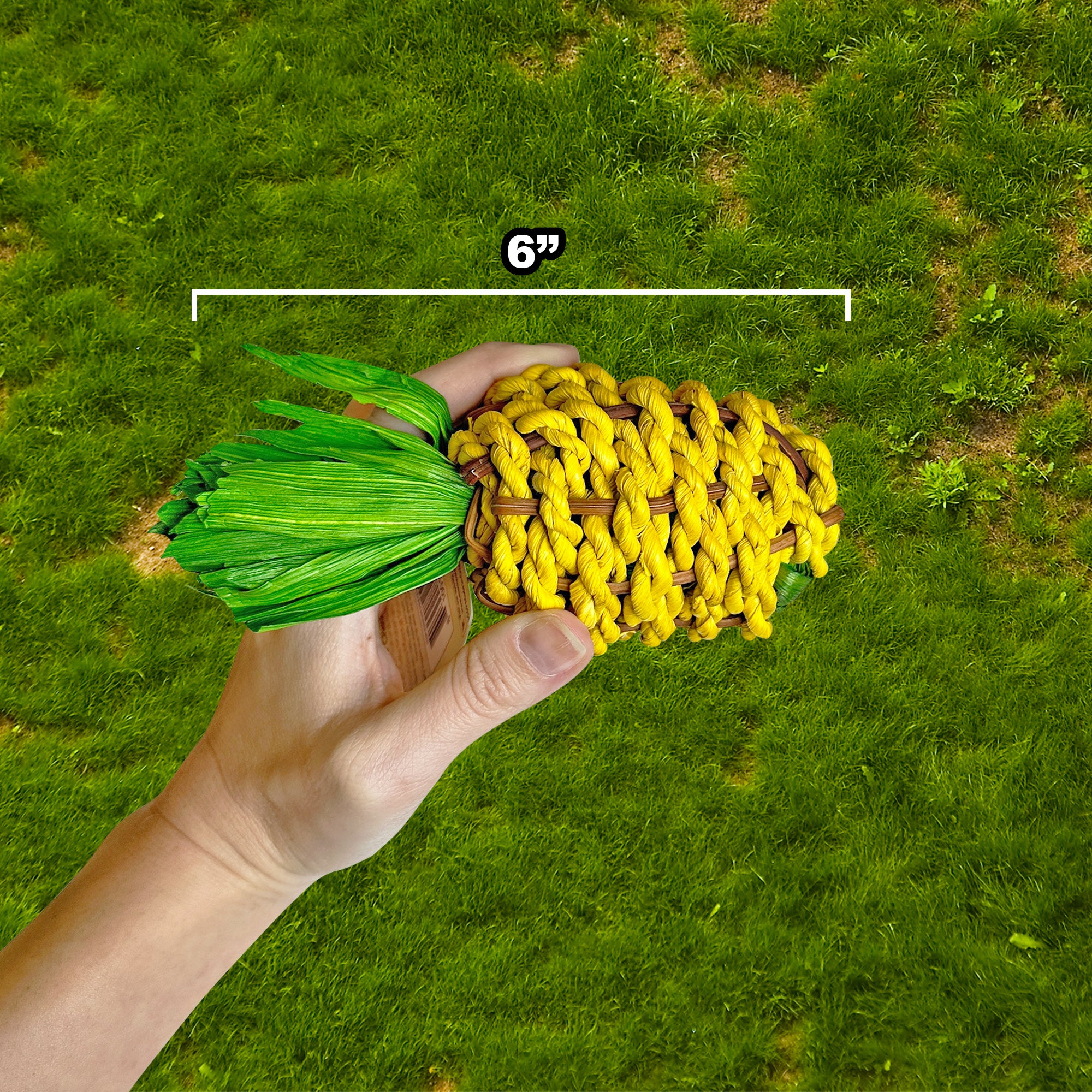 Pineapple Chew Dog Toy - Natural Rubber Chew for Aggressive Chewers - Durable & Safe for Puppies & Adult Dogs - Perfect for Teething, Boredom & Dental Health