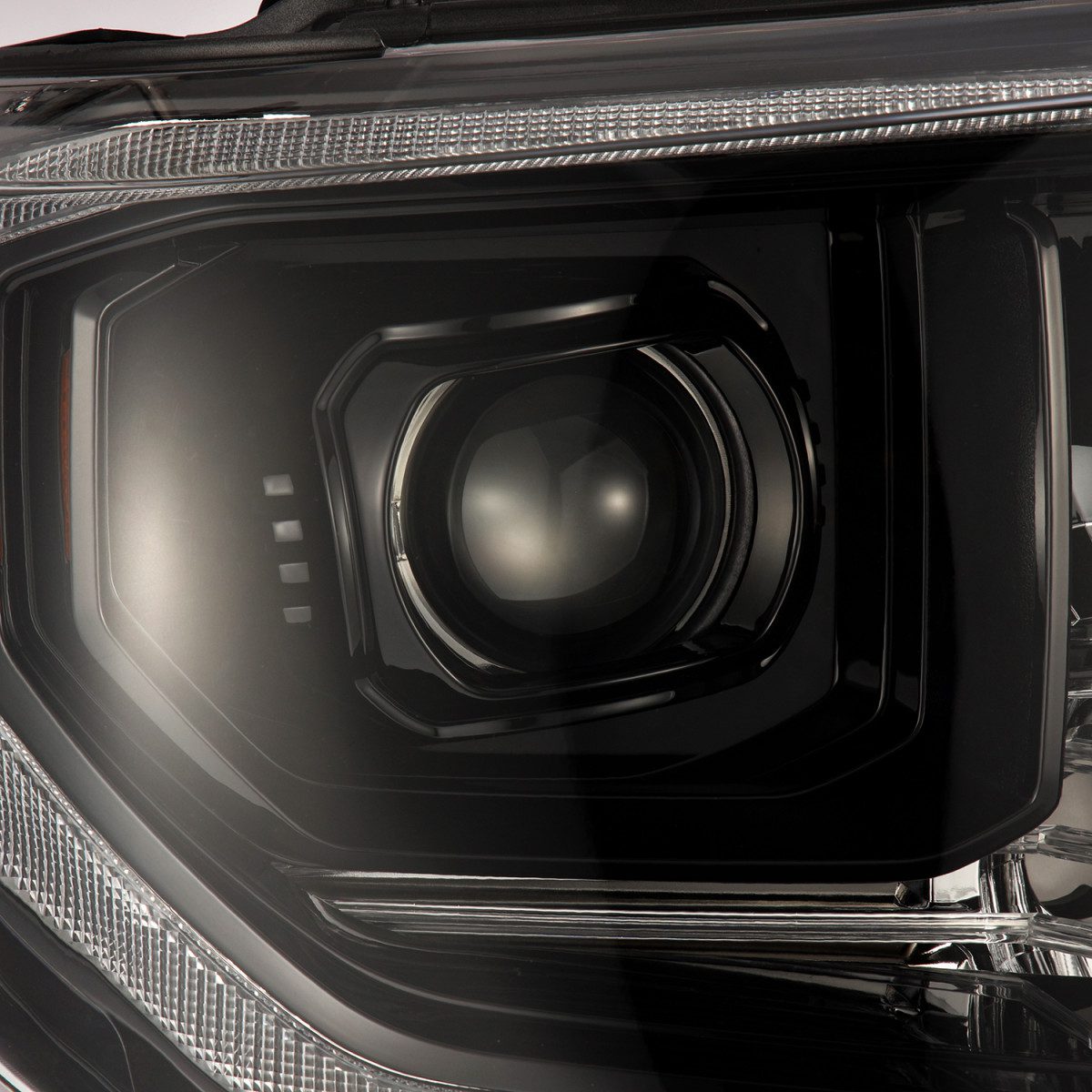 14-21 Toyota Tundra MK II LUXX Series LED Projector Headlights - Alpha Black | High-Performance Lighting Upgrade for Off-Road & Night Driving