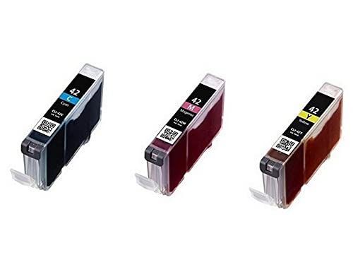 Canon PIXMA PRO 100 Ink Cartridge Replacement - CLI-42CMY Compatible CMYK Inkjet Combo Pack (Cyan, Magenta, Yellow) for High-Quality Photo Printing & Professional Graphics