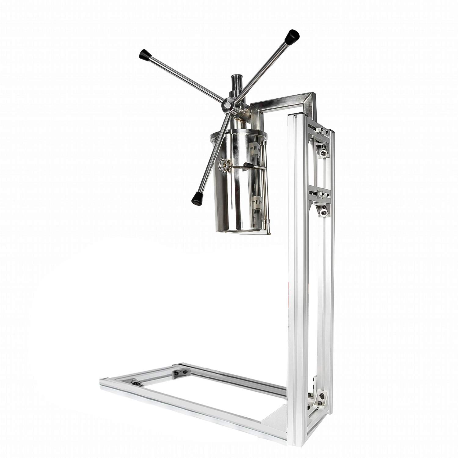 ALDKitchen 3-Hole Manual Churro Maker Machine with L-Shape Stand & Cutter - Stainless Steel Churro Press for Homemade Spanish Donuts - Perfect for Parties, Cafes & Home Baking