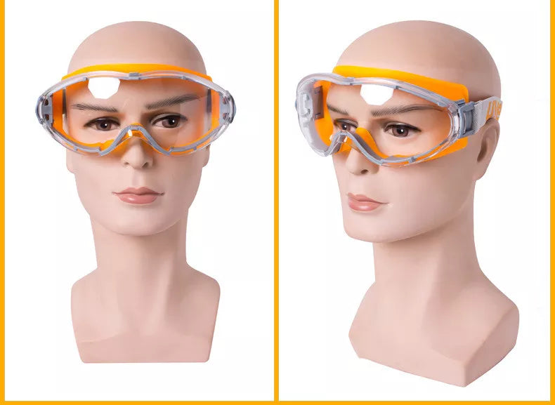 Uvex Ultrasonic Anti-Fog & Anti-Scratch Safety Goggles - Clear Lens Protective Eyewear for Lab Work, Construction, and DIY Projects