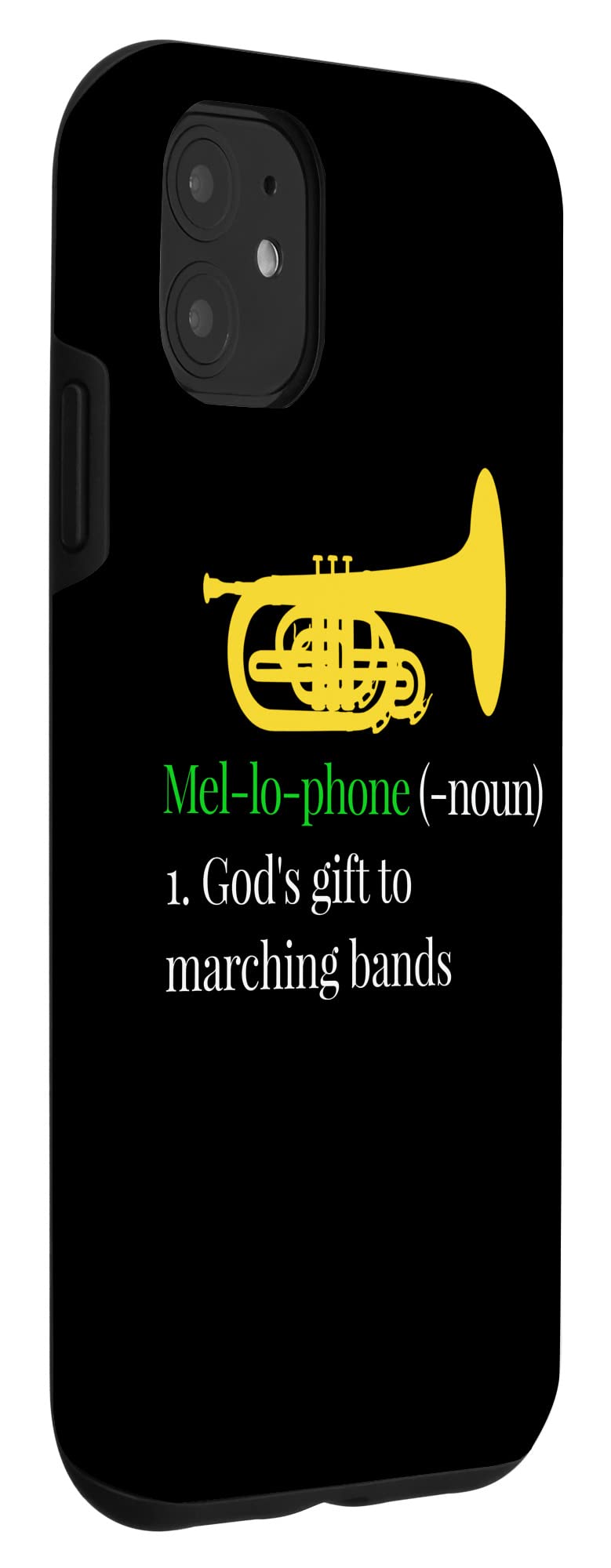 Funny Marching Mellophone iPhone 11 Case - Durable Protective Phone Cover for Band Performances & Music Lovers - Perfect for Marching Band, Concerts & Rehearsals