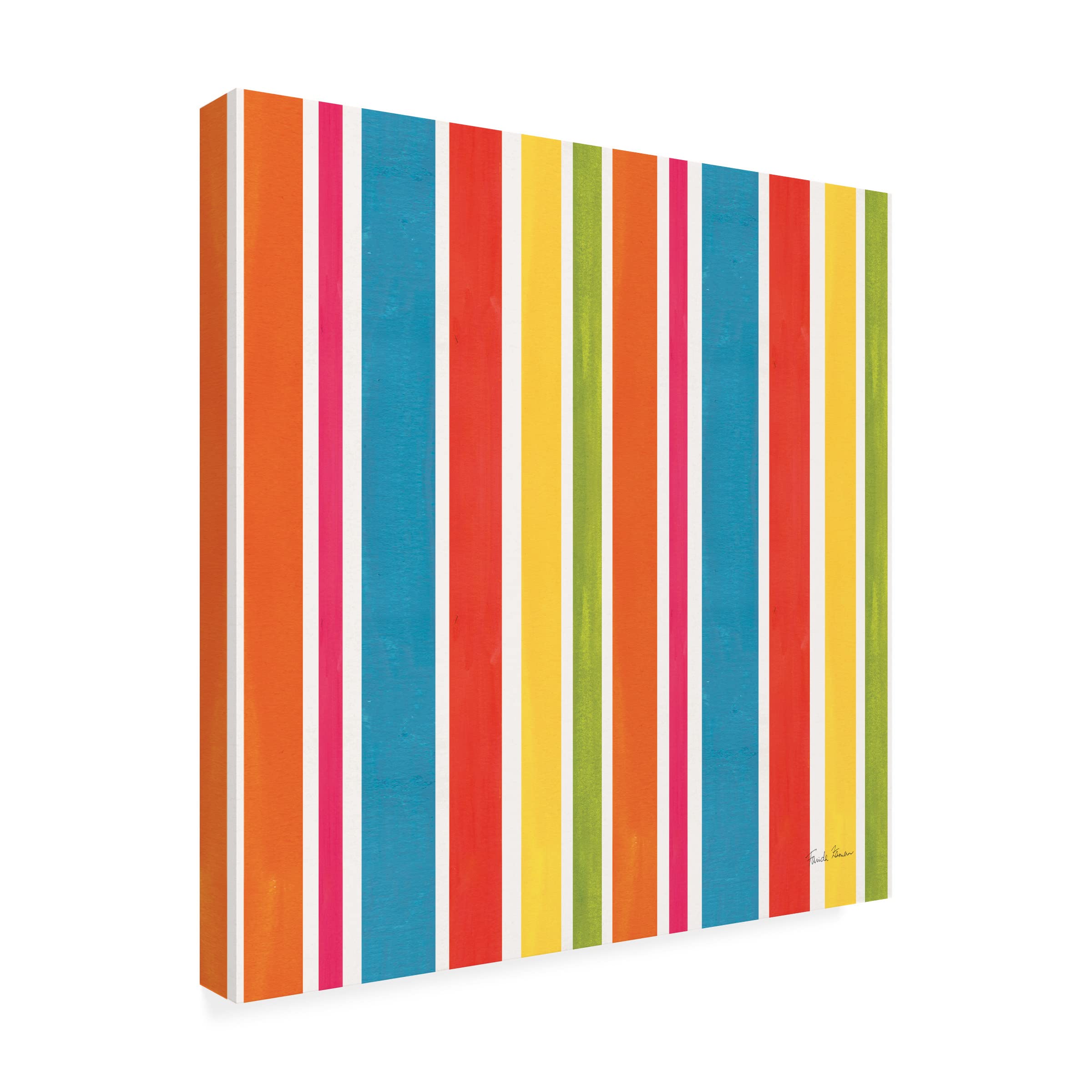 Trademark Fine Art 'Tutti Frutti Pattern II' Canvas Wall Art Print by Farida Zaman - Vibrant Fruit Painting for Kitchen, Dining Room & Home Decor
