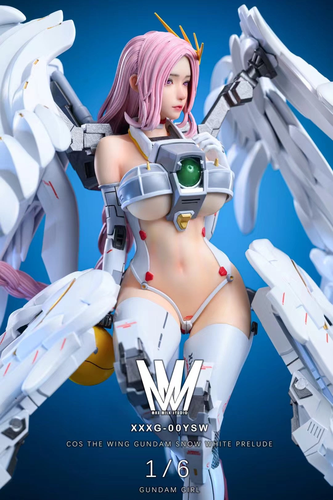 MMS Studio The Wing Gundam Girl - Anime Model Kit for Gundam Wing Fans | Perfect for Collectors & Display | DIY Building & Painting Hobby Project