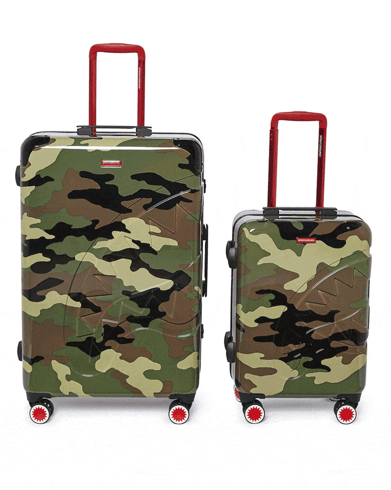JUNGLE PARIS 2-Piece Luggage Set (Carry-On & Full-Size Suitcase) - Perfect for Air Travel, Business Trips & Family Vacations