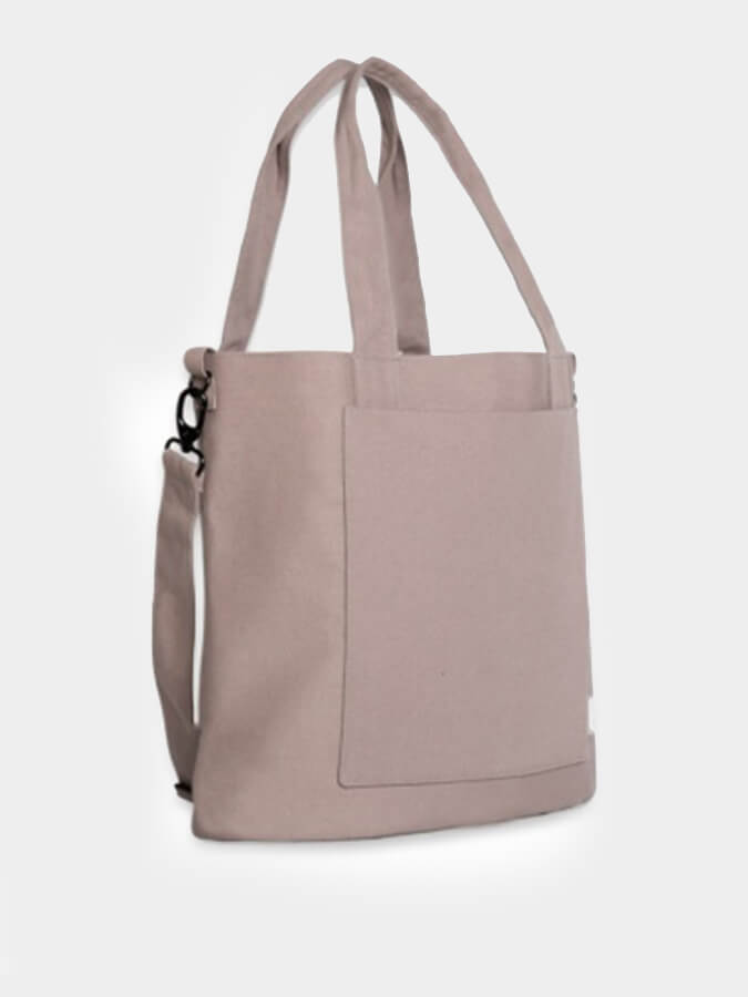 Vooray Zoey Organic Cotton Tote Bag - Eco-Friendly Reusable Shopping Bag for Groceries, Beach, Work & Travel
