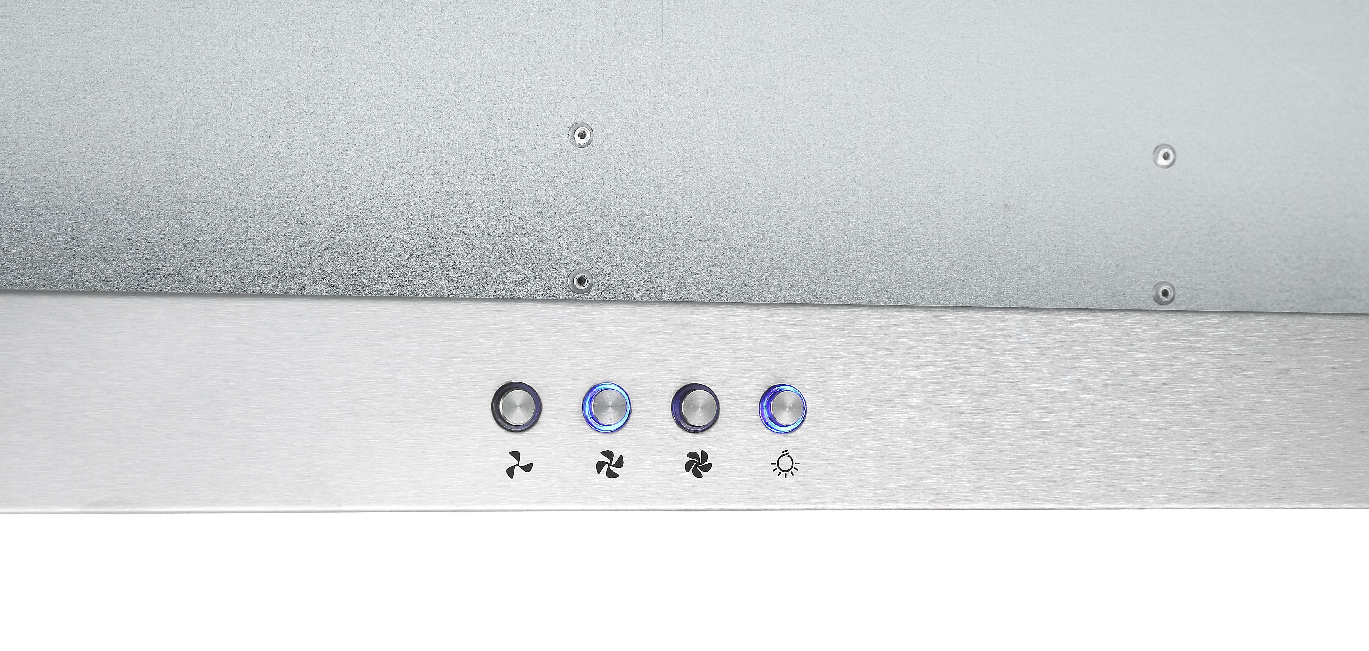Forte 436 36-Inch Stainless Steel Slide-Out Range Hood - Powerful Ventilation for Kitchen, Cooking, and Smoke Removal