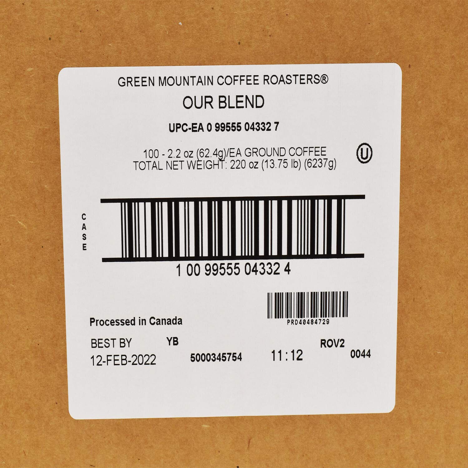 Green Mountain Coffee Roasters Our Blend Medium Roast Ground Coffee - Rich & Smooth Flavor for Home Brewing, Office, or Gifting