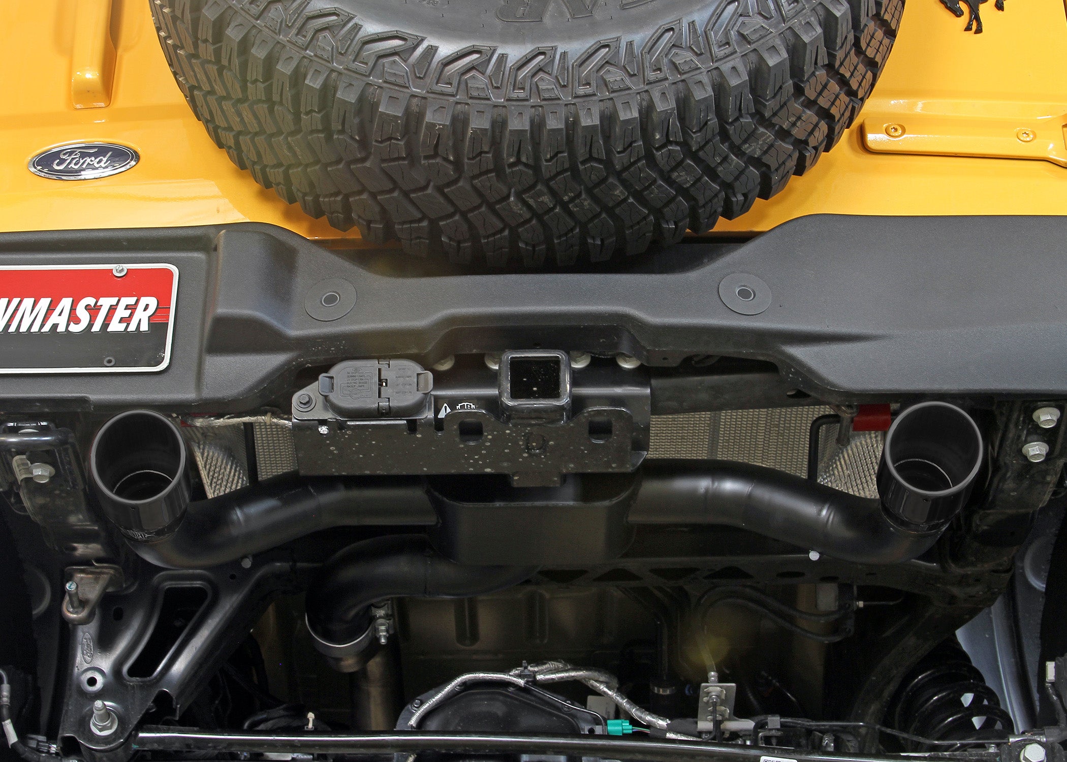 2021-2023 Ford Bronco Flowmaster Outlaw Cat-Back Dual Exit Exhaust System - High Performance Muffler for Off-Road & Street Driving