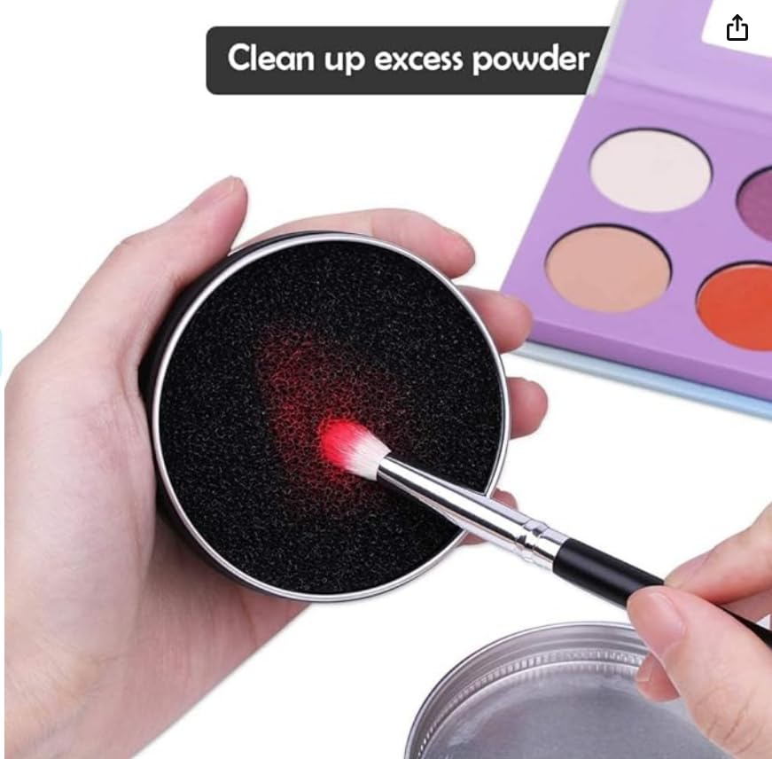 Professional Cossess Dry Makeup Brush Cleaner - Quick & Effective for Blush, Eyeshadow & Pigments | Pro Brush Cleanser for Daily Makeup Tools | Perfect for Home & Salon Use