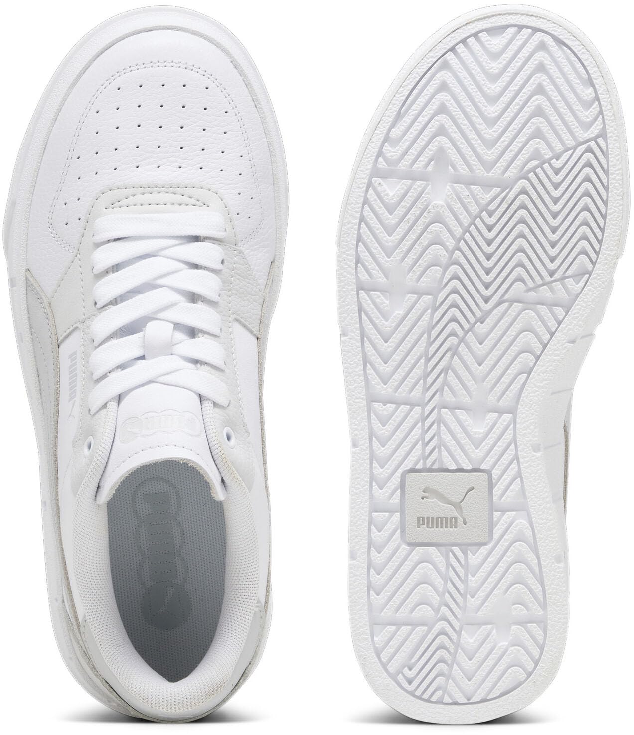 PUMA Women's Cali Court LTH Lace-Up Sneakers - White Casual Shoes Size 9.5 M - Perfect for Walking, Gym & Everyday Wear