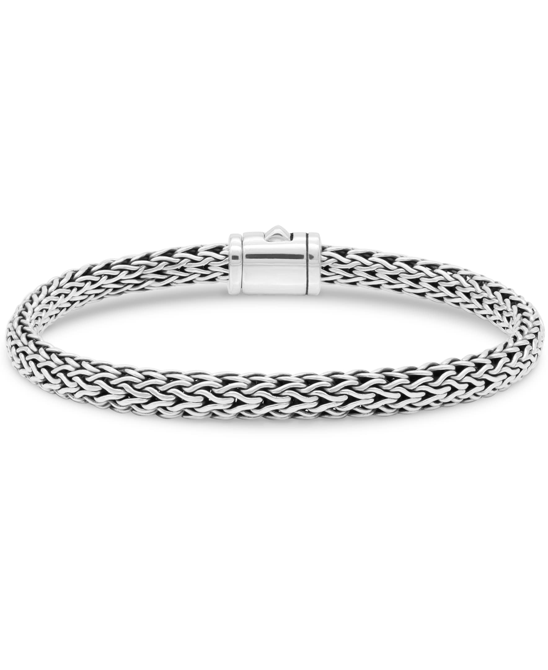 DEVATA Bali Dragon Bone Sterling Silver 925 Chain Bracelet for Women & Men - Unisex Adjustable Bangle, Boho Chic Jewelry Gift for Yoga, Meditation & Spiritual Healing