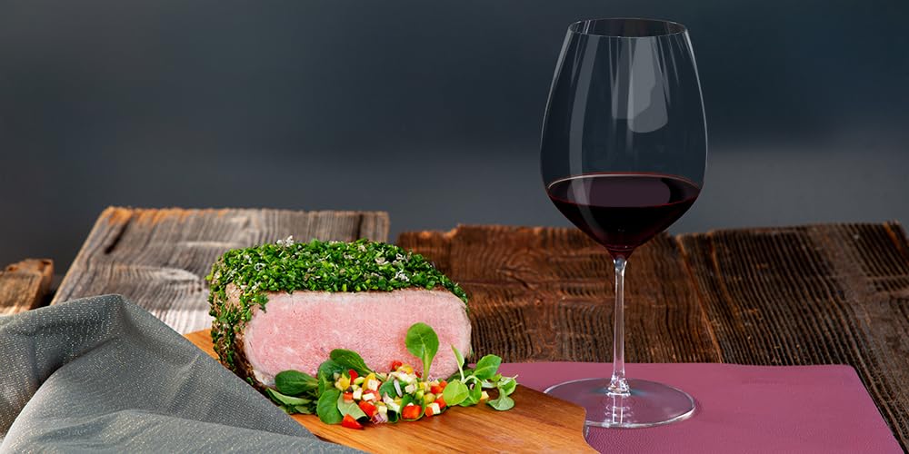 Premium Riedel Performance Cabernet Wine Glasses Set of 2 - Crystal Clear Stemware for Red Wine Tasting & Fine Dining - Perfect for Gifts, Dinner Parties & Wine Enthusiasts