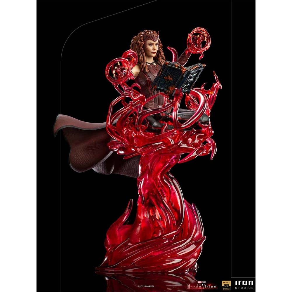 Iron Studios 1:10 Scale Scarlet Witch Deluxe Art Statue - WandaVision Collectible Figure for Marvel Fans & Home Display