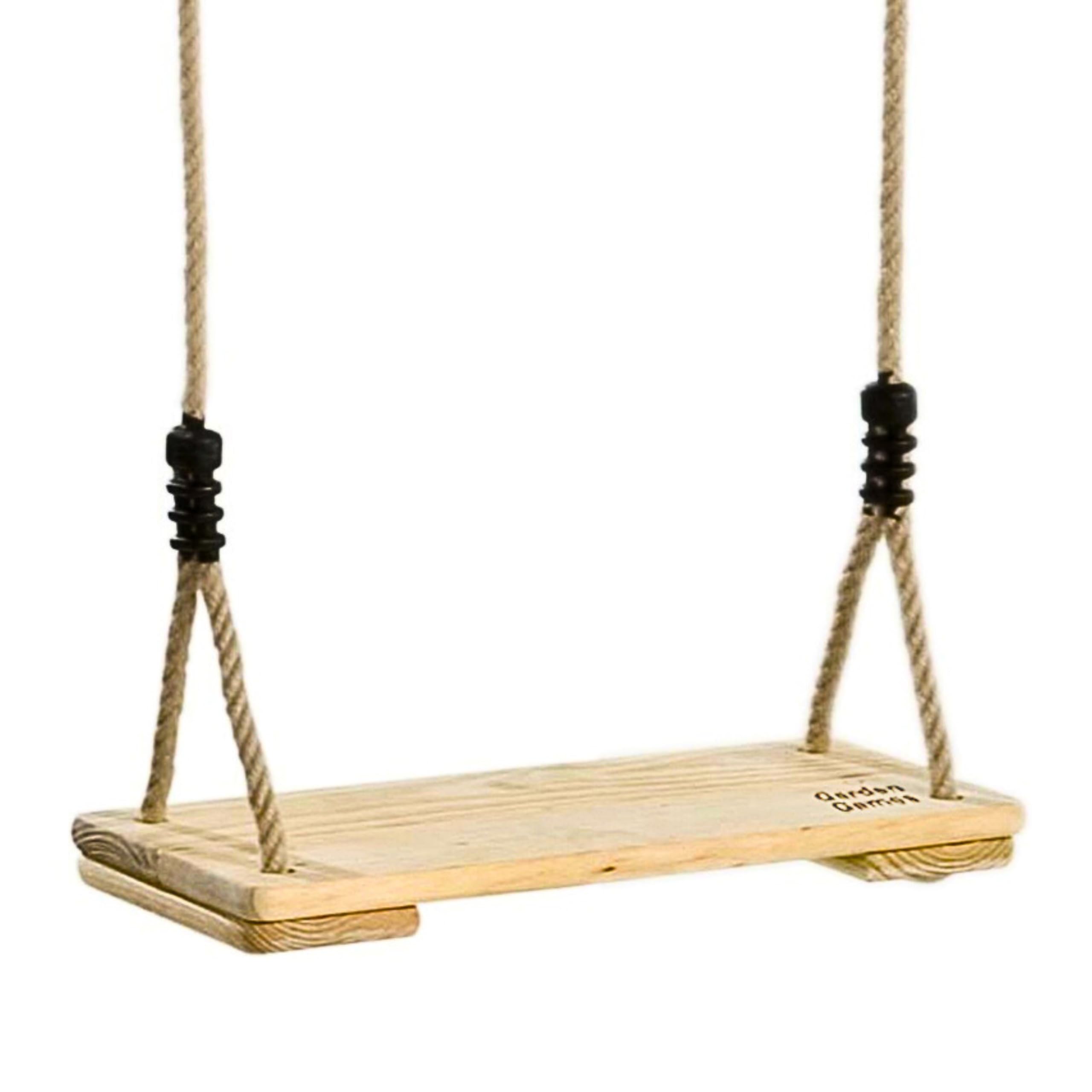 Outdoor Tree Swing for Kids & Adults - Heavy Duty Garden Swing with Adjustable Rope - Perfect for Backyard, Park, and Camping Fun