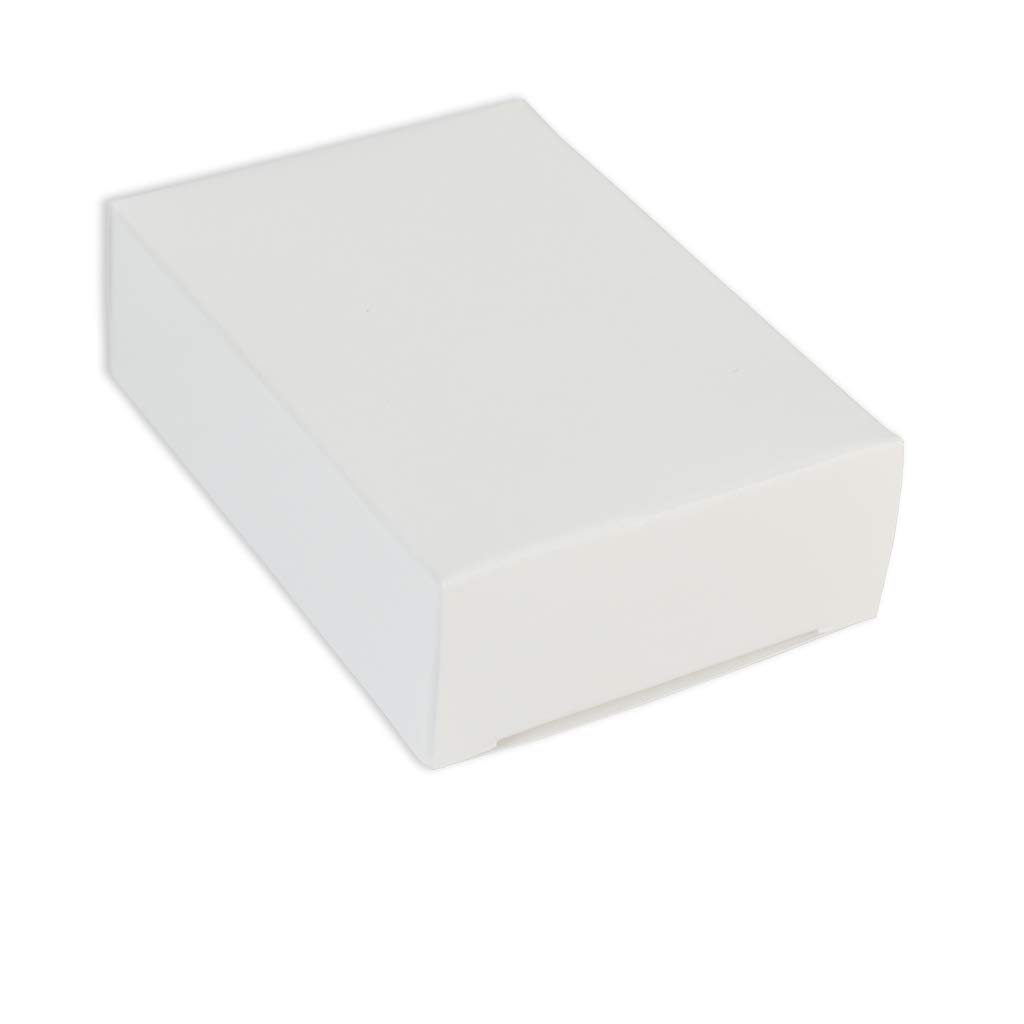 250 Pack White No Window Soap Boxes for Homemade Soap Packaging - 100% Recycled Eco-Friendly Soap Making Supplies - Made in USA | Perfect for DIY Soap Crafts, Wedding Favors & Gift Packaging