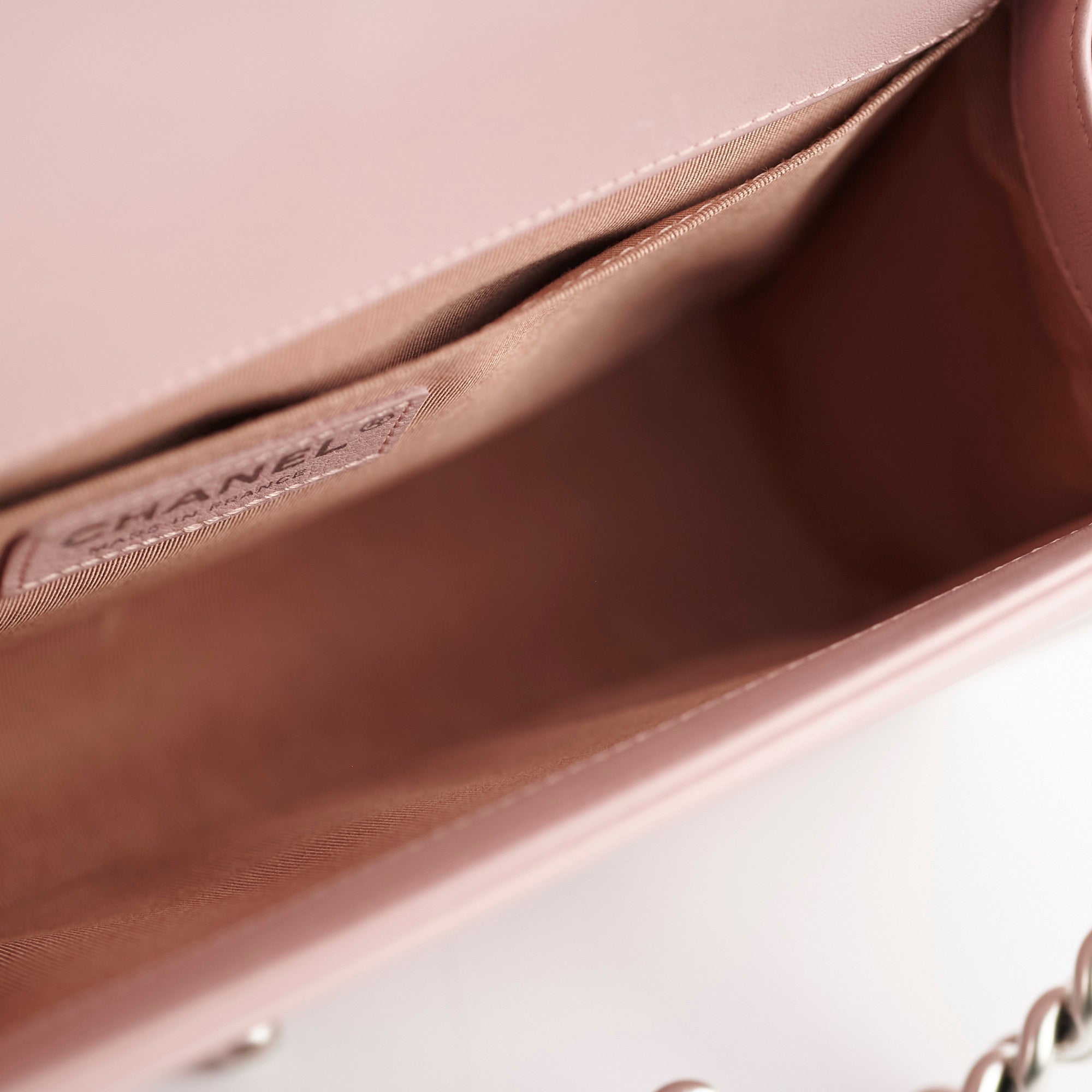 Chanel Old Medium Boy Bag Lambskin Leather Light Pink Crossbody Bag for Women | Luxury Designer Handbag for Parties, Dating & Special Occasions