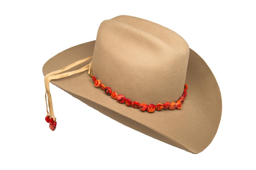 Coral Hat Band for Women - Stylish Hair Accessory for Summer Hats, Beach Outfits & Outdoor Events | Fashionable Headband for Sun Hats, Weddings & Vacations
