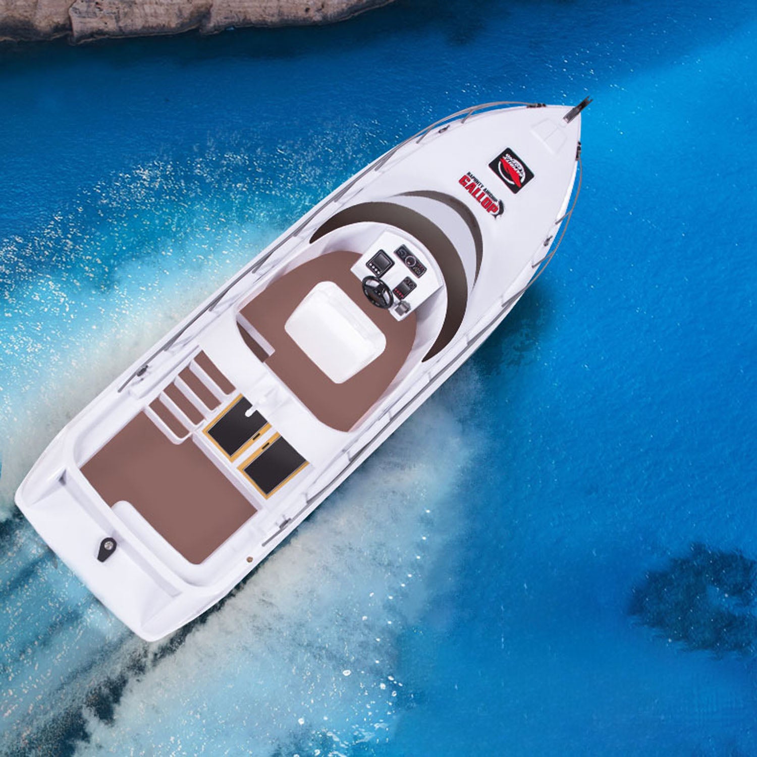 Heng Long 2.4GHz Remote Control Racing Boat - High Speed RC Yacht with 20KM/H Speed, 70x19.9x19.5cm RTR Model, ESC & Servo Motor - Perfect for Pool, Lake & Outdoor Water Racing Fun