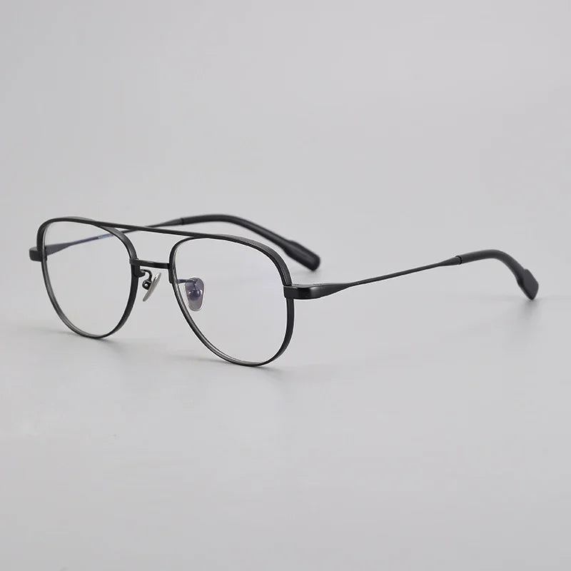 Aror Women's Full Rim Oval Double Bridge Titanium Eyeglasses Frame - Lightweight & Durable for Work, Reading & Fashion (Model 491217)