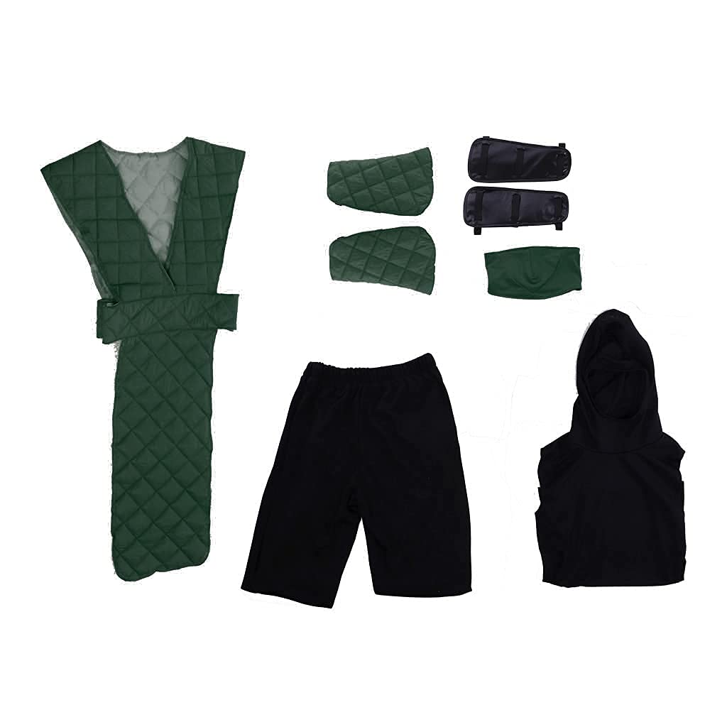 Reptile Ninja Cosplay Costume for Men - Green Fighting Suit with Mask | Adult DIY Cosplay Outfit for Halloween, Comic Con & Themed Parties
