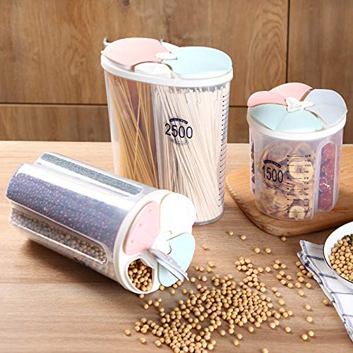 VALINK Airtight Food Storage Containers with Transparent Lids - BPA-Free Plastic Cereal, Grain & Dry Food Organizer for Kitchen Pantry - Perfect for Meal Prep, Baking Ingredients & Snack Storage