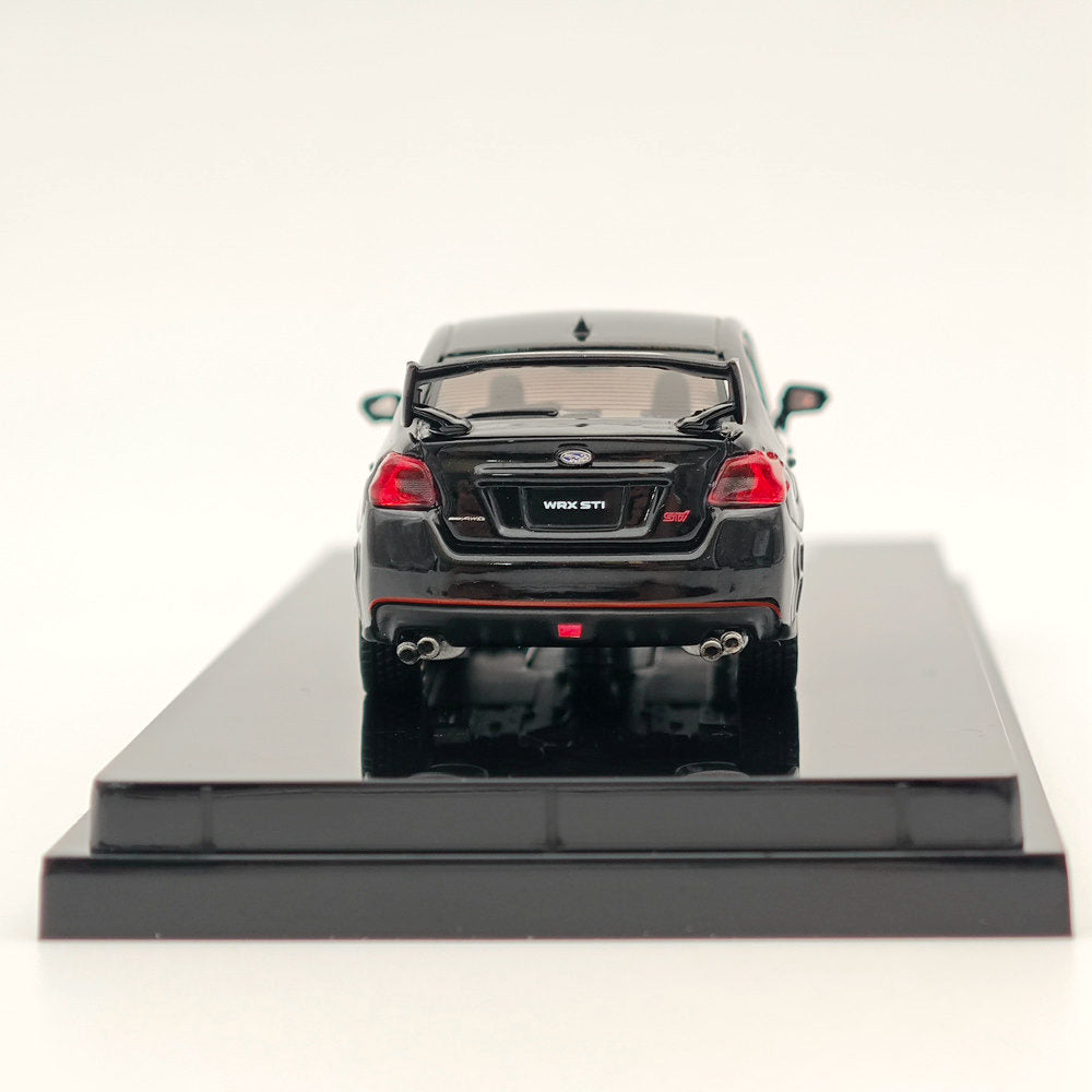 1/64 Scale Subaru WRX STI EJ20 Final Edition Black Diecast Model Car - Limited Collector's Toy with Detailed Engine - Perfect for Display, Gifts & Racing Enthusiasts