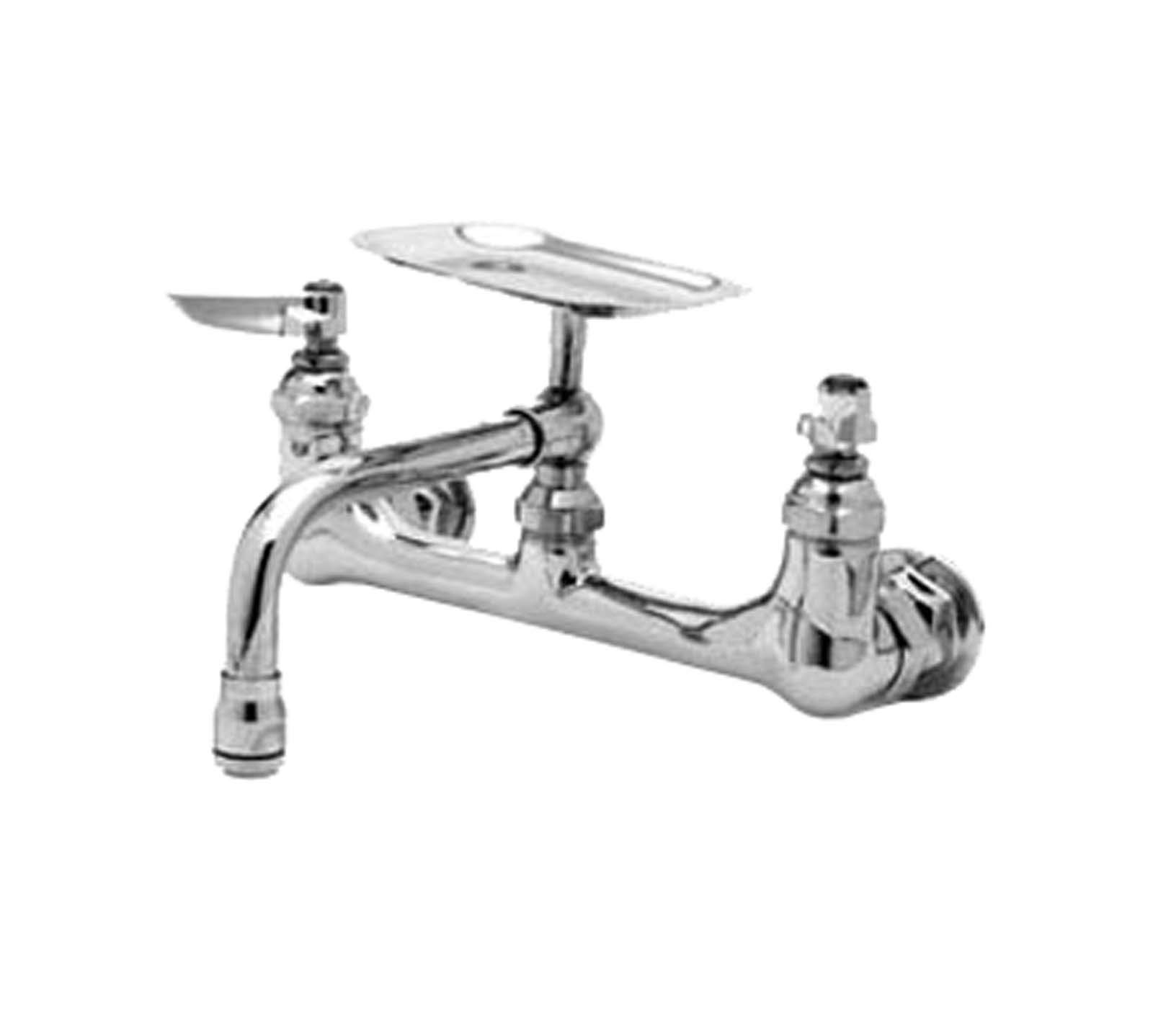 T&S Brass B-0233-03 Wall Mount Double Pantry Faucet - 8