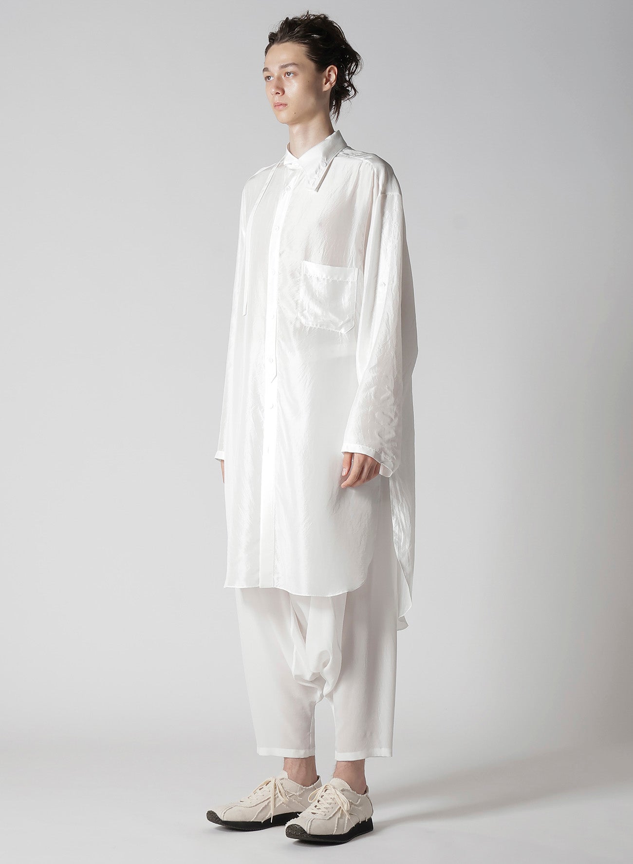 10M Silk Asymmetrical Collar Shirt for Women - Elegant Blouse for Office, Party & Special Occasions