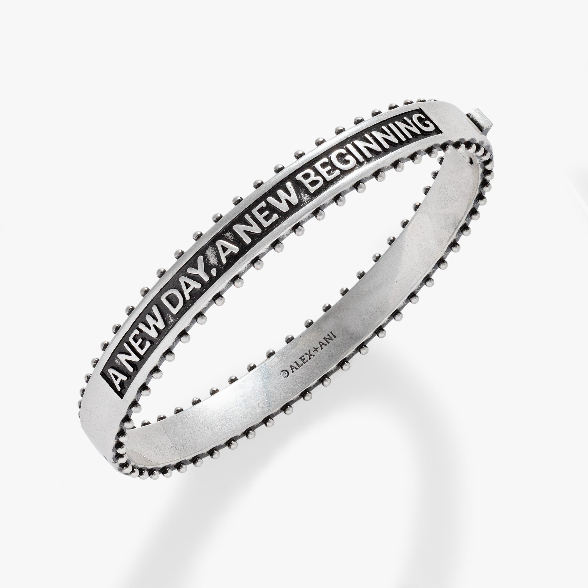 New Day New Beginning Hinge Bracelet - Adjustable Inspirational Jewelry for Women, Gift for Her - Perfect for Daily Wear, Special Occasions & Motivational Gifts