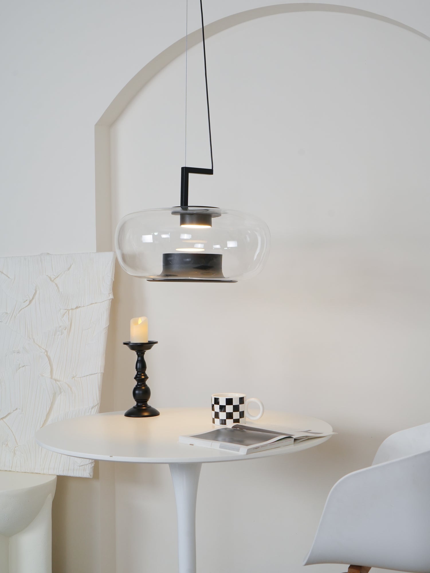 Modern Double Pendant Lamp - Adjustable Hanging Light Fixture for Kitchen Island, Dining Room, and Living Room Decor