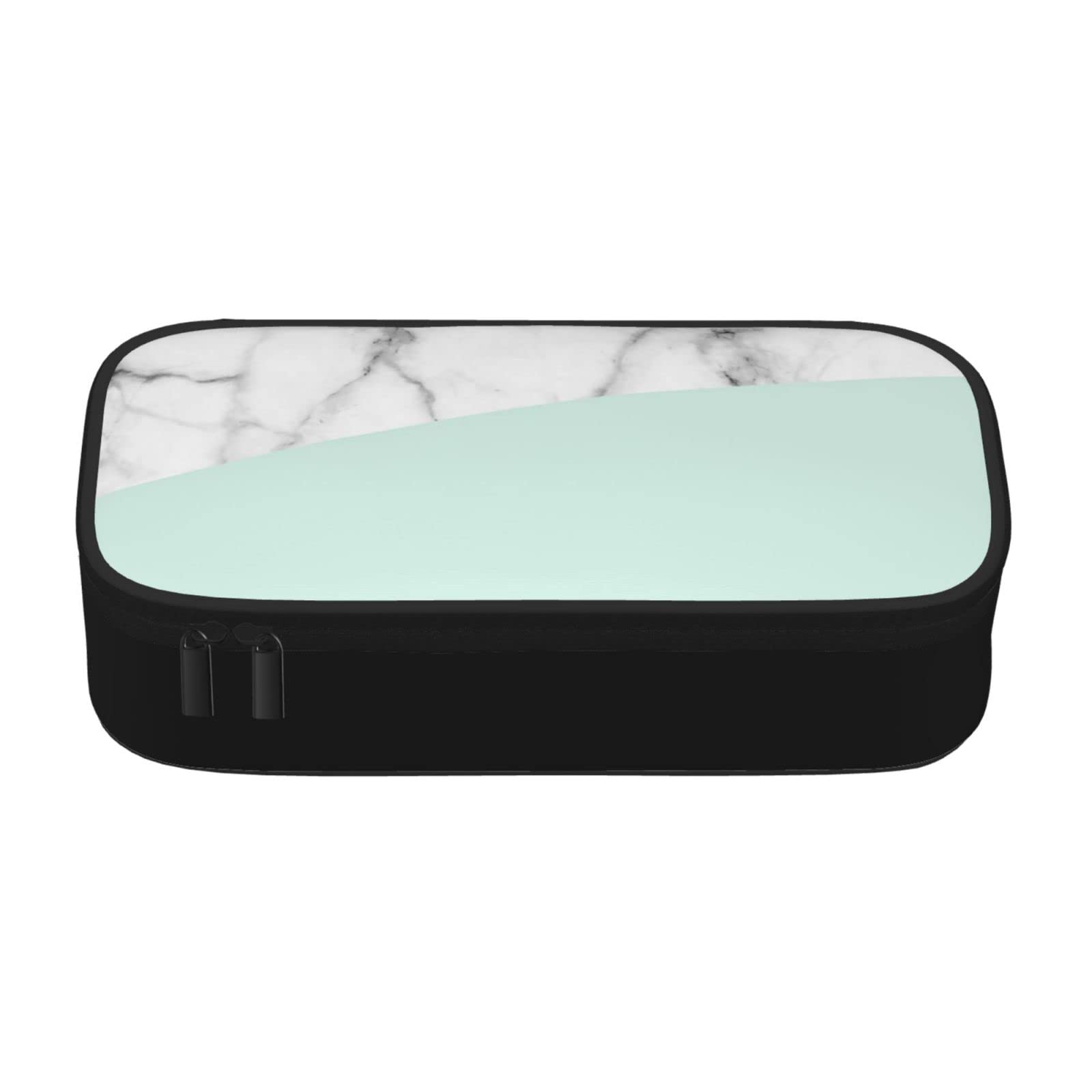 Marble Pencil Case Large Capacity Cosmetic Bag for Women - Desk & Travel Storage