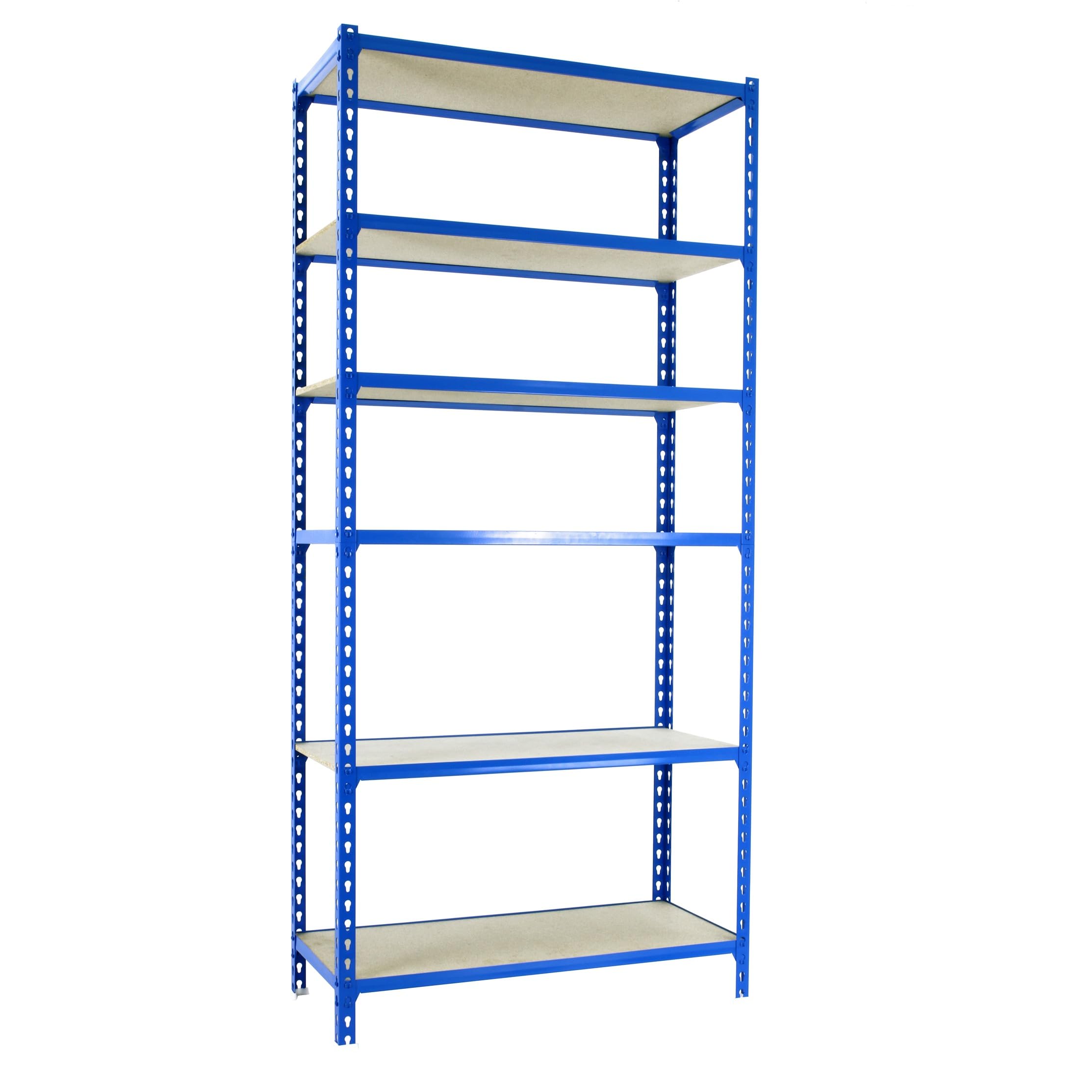 Heavy Duty Metal Storage Shelf with Wood Tray - 98.4
