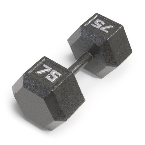 Marcy 75lb Hex Dumbbell Set - Premium Cast Iron Weight for Home Gym & Strength Training | IV 2075 | Perfect for CrossFit, Bodybuilding & Workout Routines