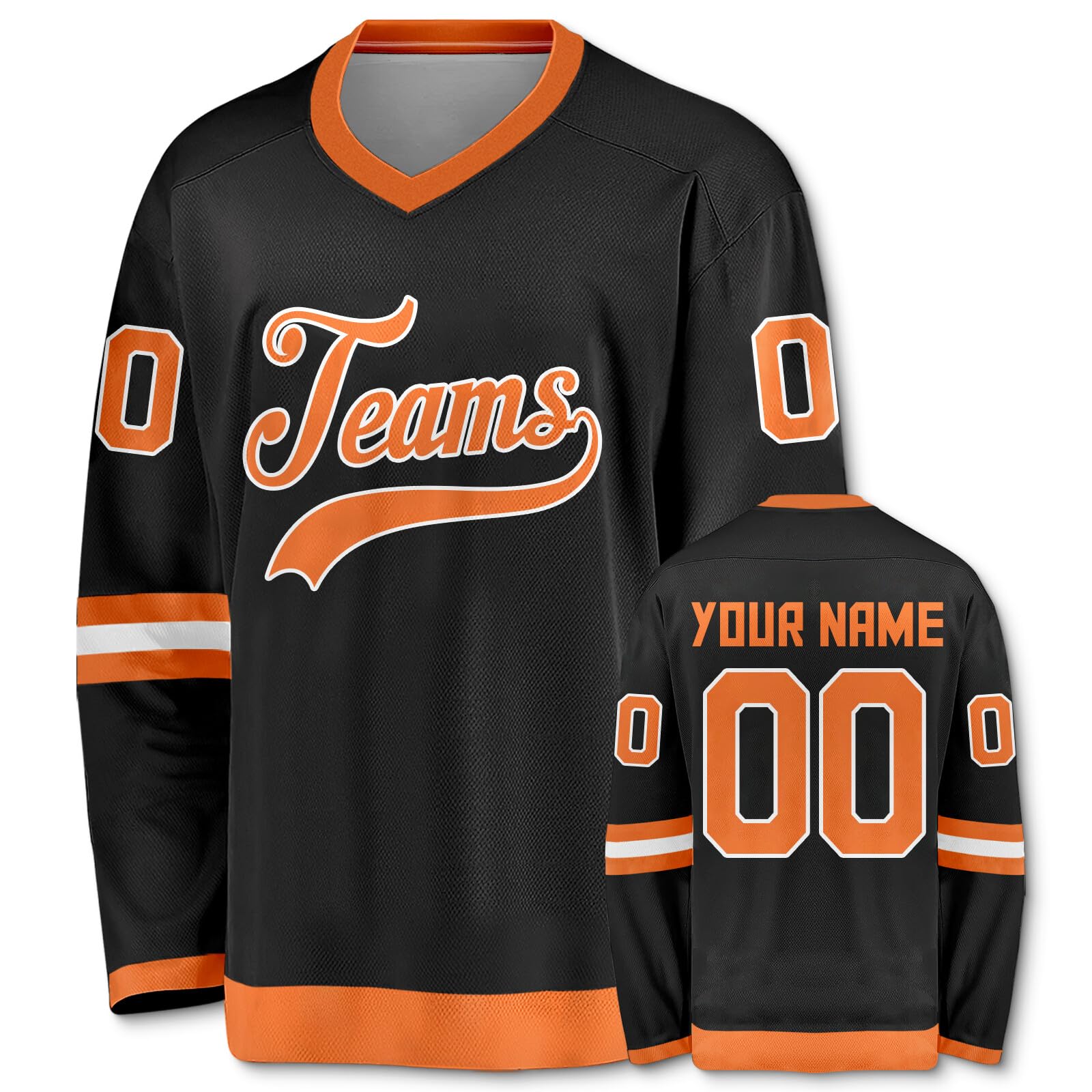 Custom Personalized Ice Hockey Jerseys for Men, Women & Youth - Add Your Name & Number - Sports Fan Gift - Sizes S to 6XL - Perfect for Games, Tournaments & Team Events