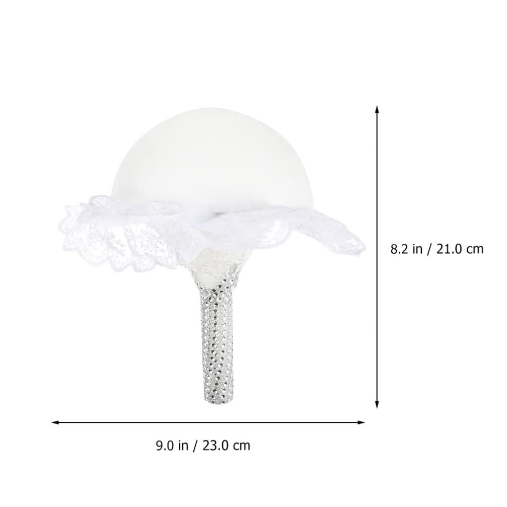 2pcs Bouquet Holder for Bridal Flowers - Wedding Bouquet Holder with Floral Foam - Handheld Flower Decoration for Artificial & Fresh Flowers - Perfect for Weddings, Bridal Showers & DIY Floral Arrangements