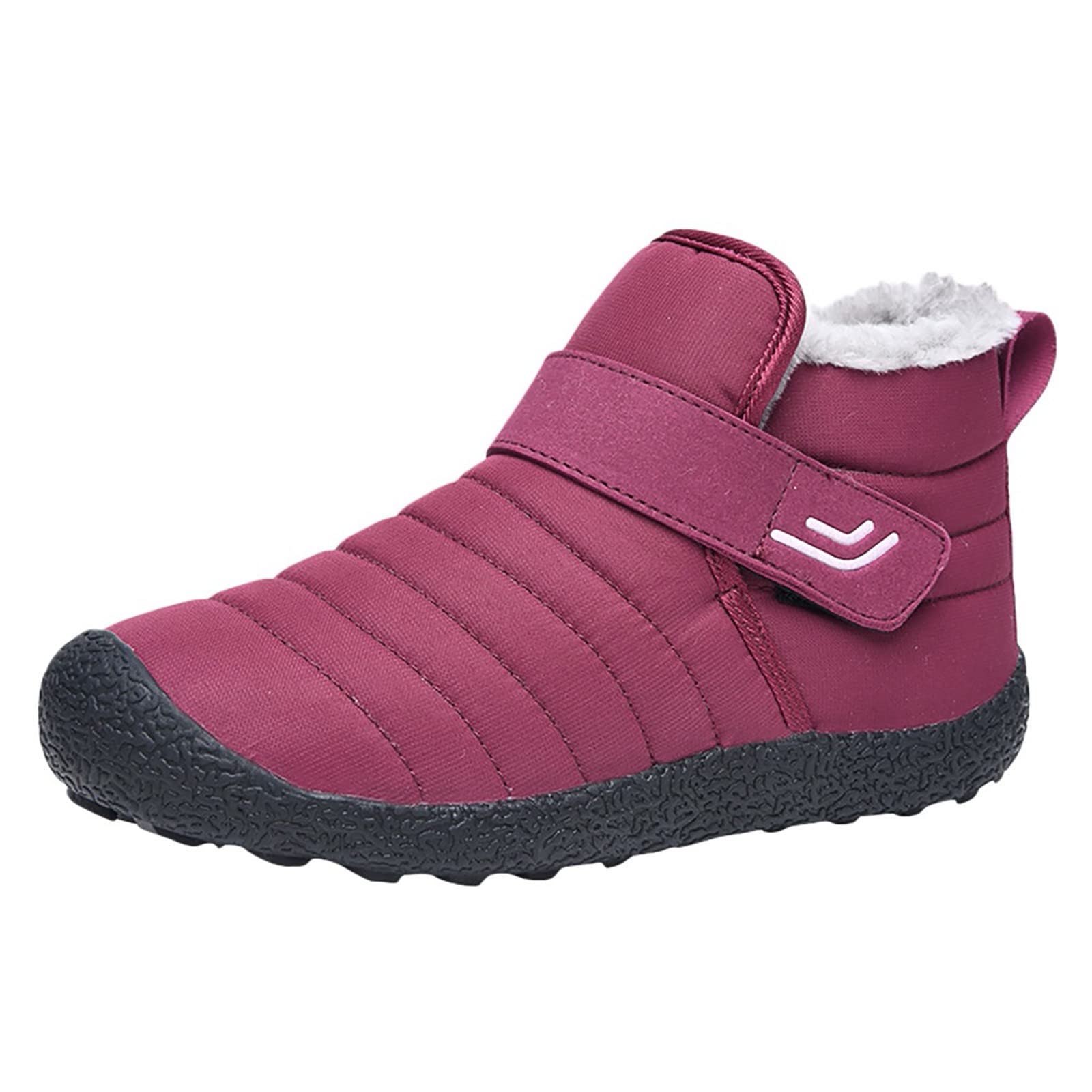 Women's & Men's Waterproof Winter Snow Boots - Warm Hook & Loop Velvet Outdoor Boots for Hiking, Mountaineering & Cold Weather - Perfect for Snowy Adventures & Daily Winter Wear