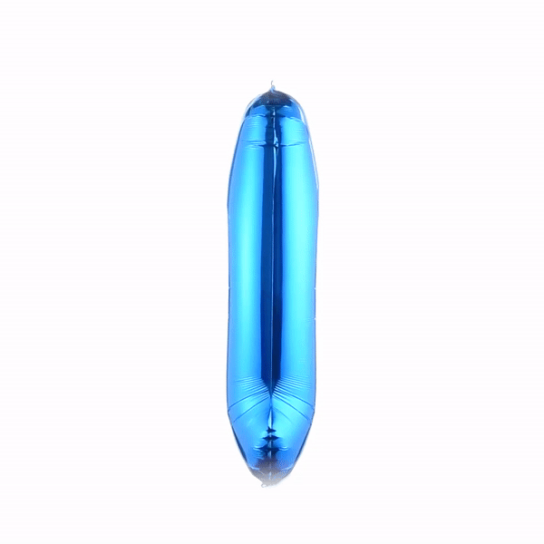 Balloonify Blue Mylar Number 1 Balloon - 40 Inch Large Foil Balloon for Birthday Parties, Baby Showers & Celebrations - 1 Count Box