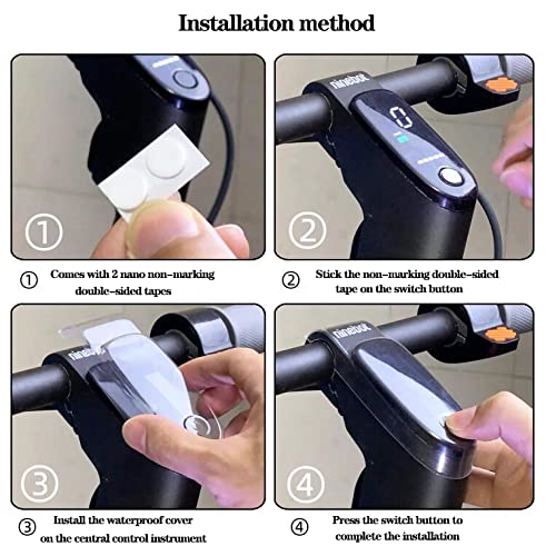 Waterproof Protective Cover for Ninebot F20 F30 F40 Electric Scooter - Dashboard & Display Screen Protection - Perfect for Rainy Days & Outdoor Storage