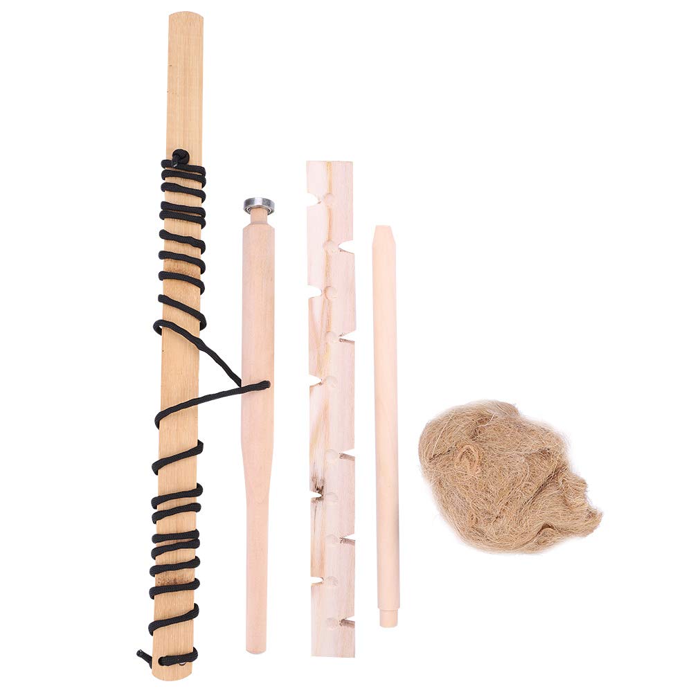 Xirfuni Wood Drilling Fire Starter Kit - Handmade Friction Fire Making Tool for Outdoor Survival, Camping, Hiking & Bushcraft - Emergency Fire Starter for Wilderness Adventures