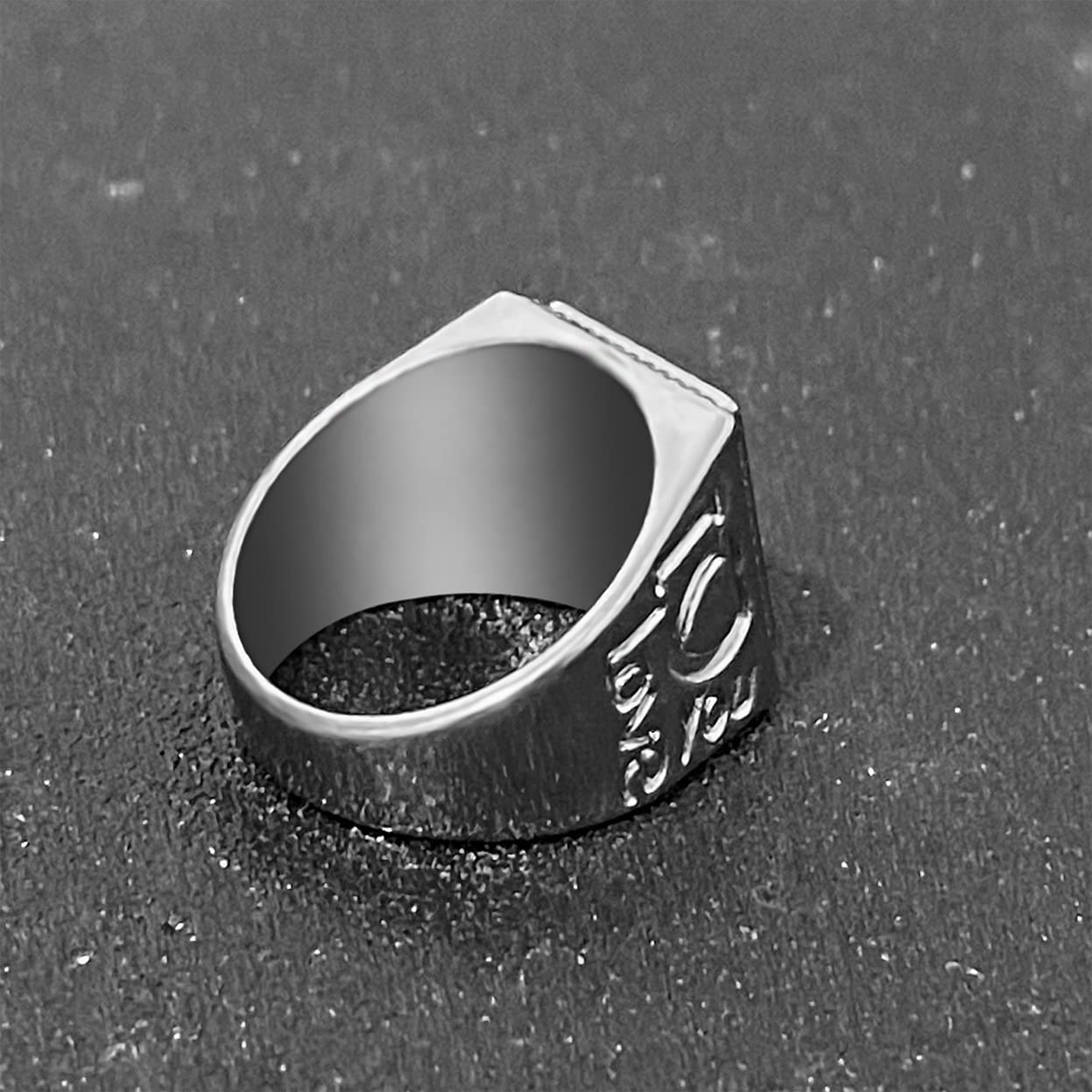 Stylish Silver Plated Stainless Steel Rings for Men & Women - Thick Black Resin Band with Cubic Zirconia - Wedding & Engagement Rings - Perfect for Anniversaries, Proposals, and Everyday Fashion