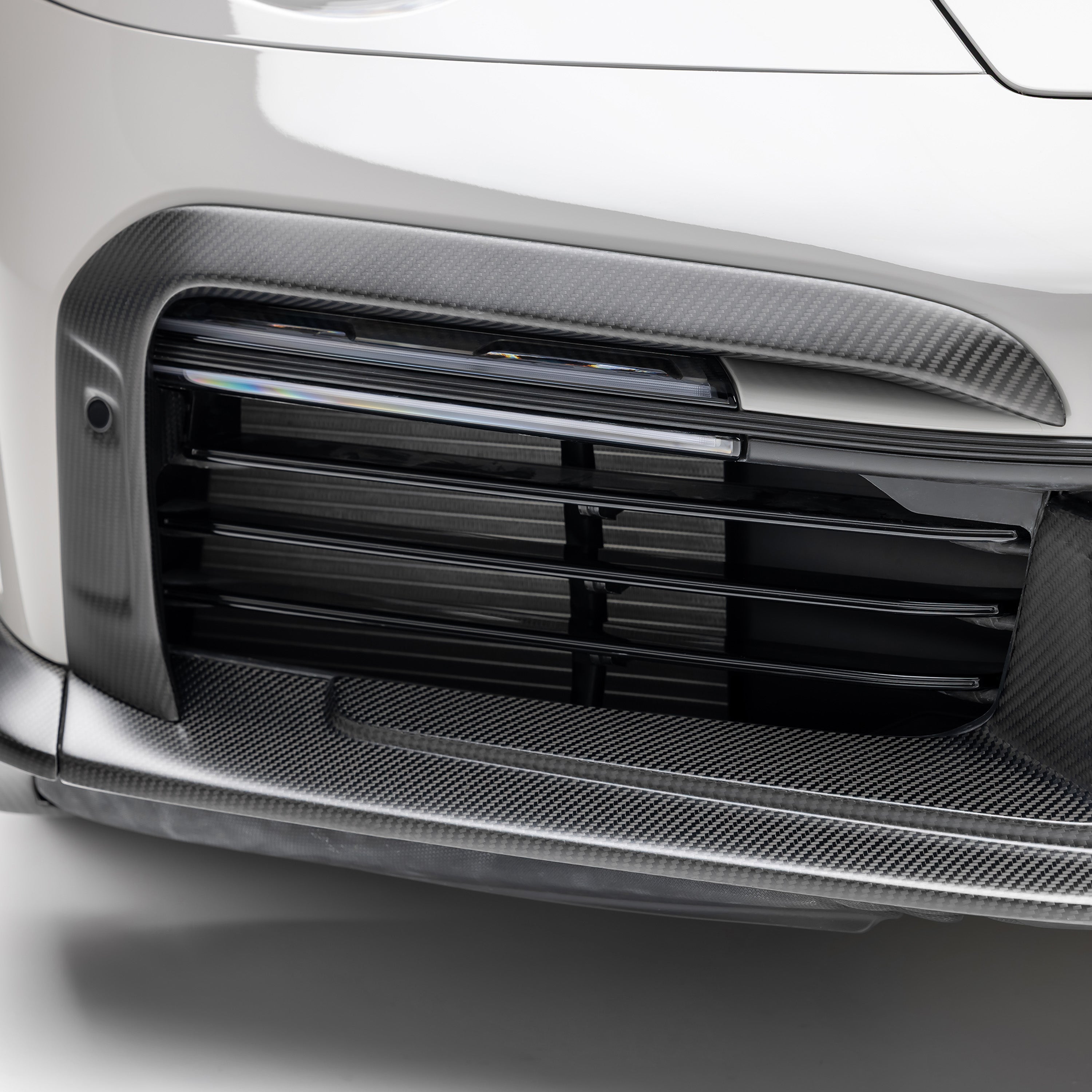 Porsche 992 Turbo S Aero Front Intake Trim - High Performance Carbon Fiber Air Intake Cover for Porsche 911 (2019-2023) | Enhances Engine Cooling & Sporty Appearance | Perfect for Racing & Car Shows