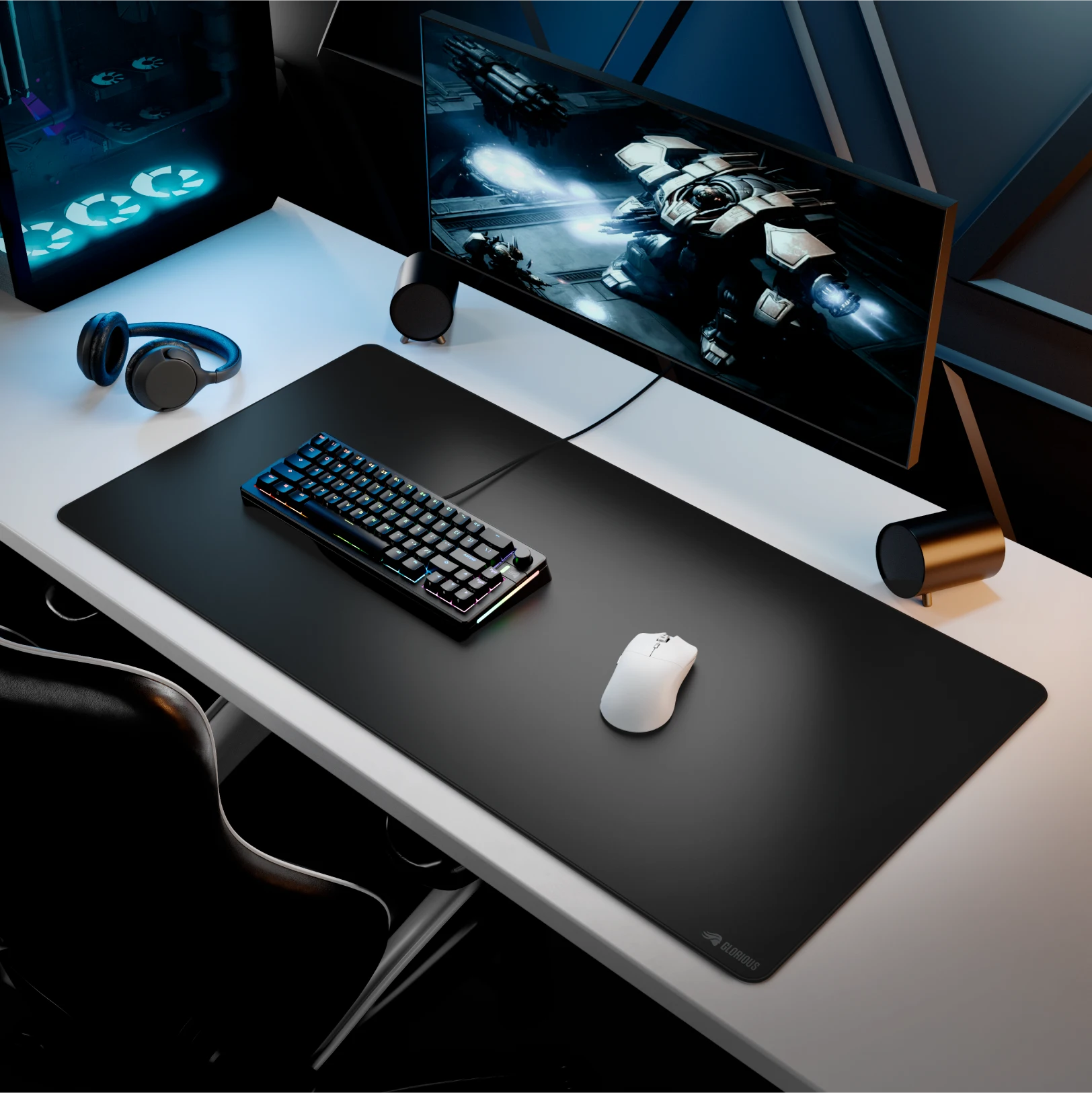 Premium GMP 2 Stitched Cloth Gaming Mouse Pad - Non-Slip Base, Smooth Surface for PC & Laptop - Perfect for Esports, Office Work & Home Gaming Setup